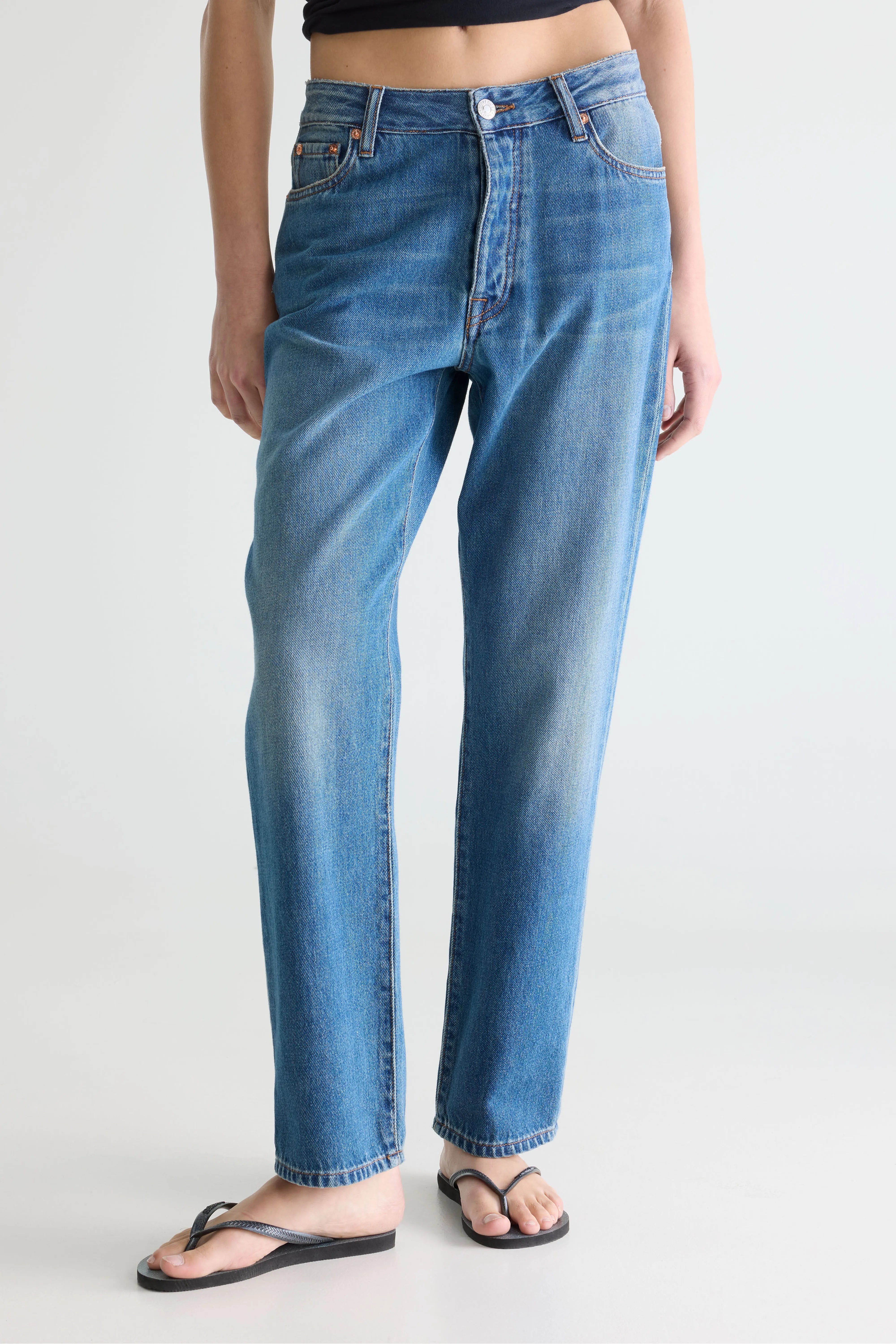 Denim N. 34 - Regular blauwe jeans (252 / W / USED MD BLUE)