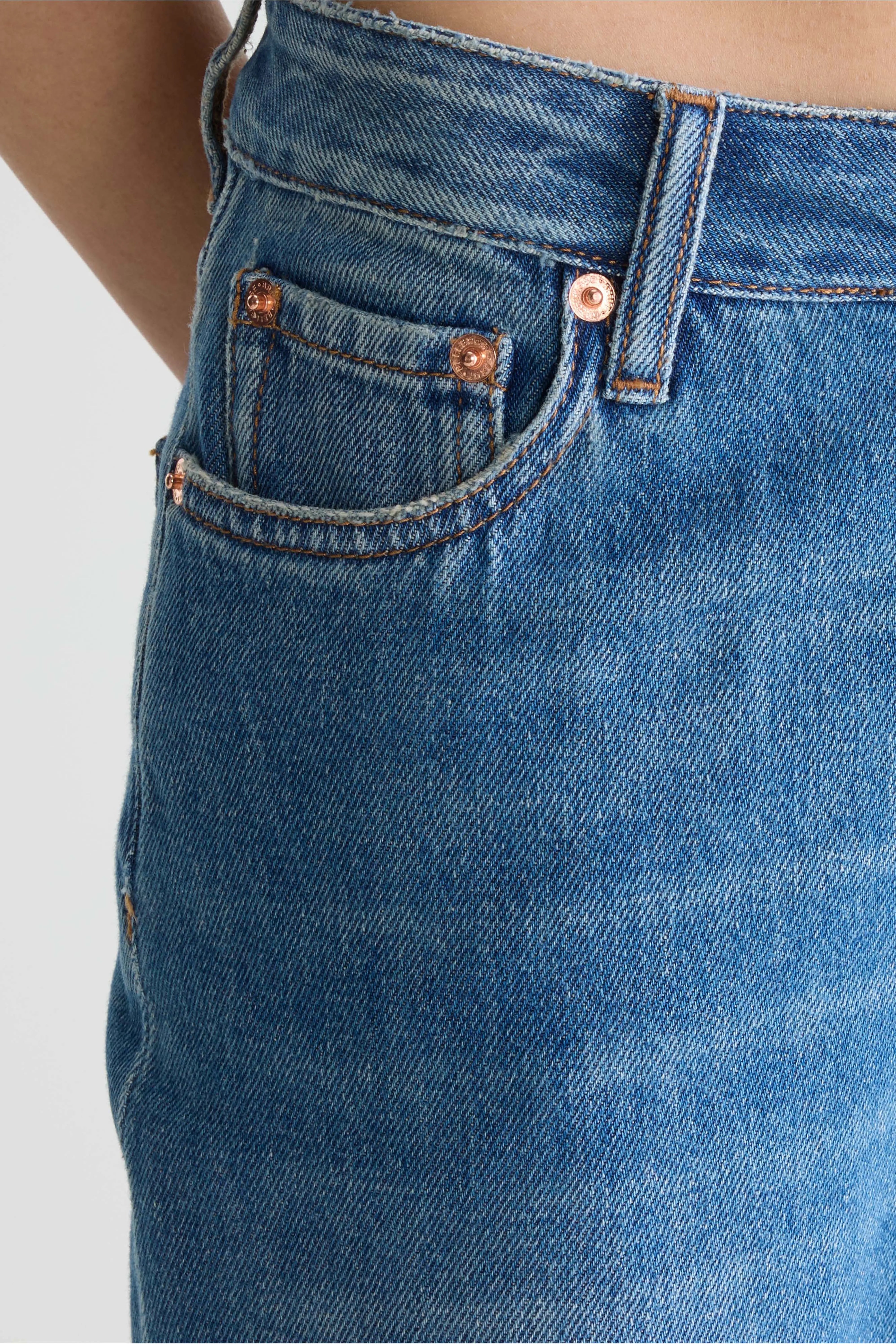 Denim N. 34 - Regular blauwe jeans (252 / W / USED MD BLUE)
