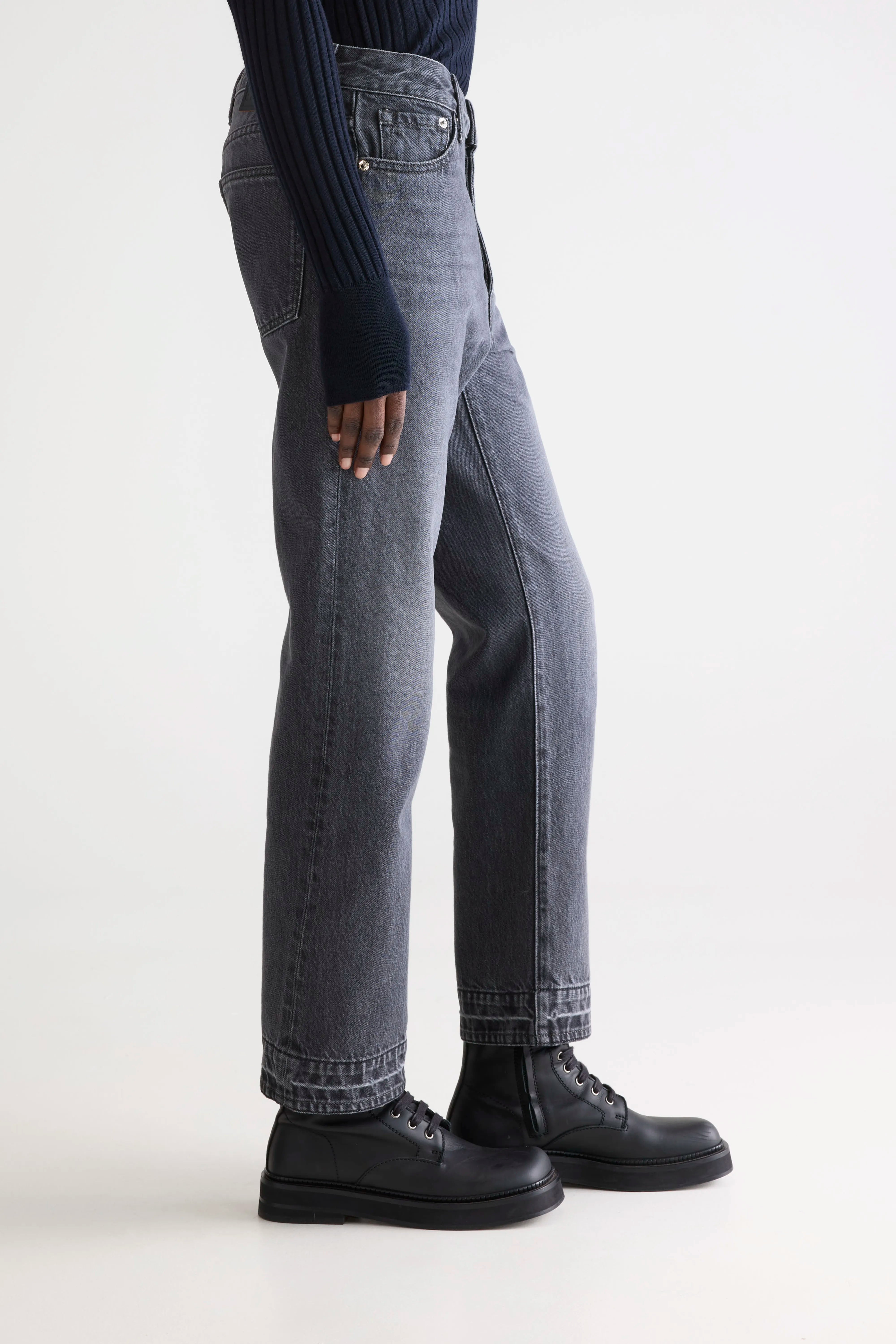Denim N. 34 Jean Régulier - Used black Pour Femme | Bellerose