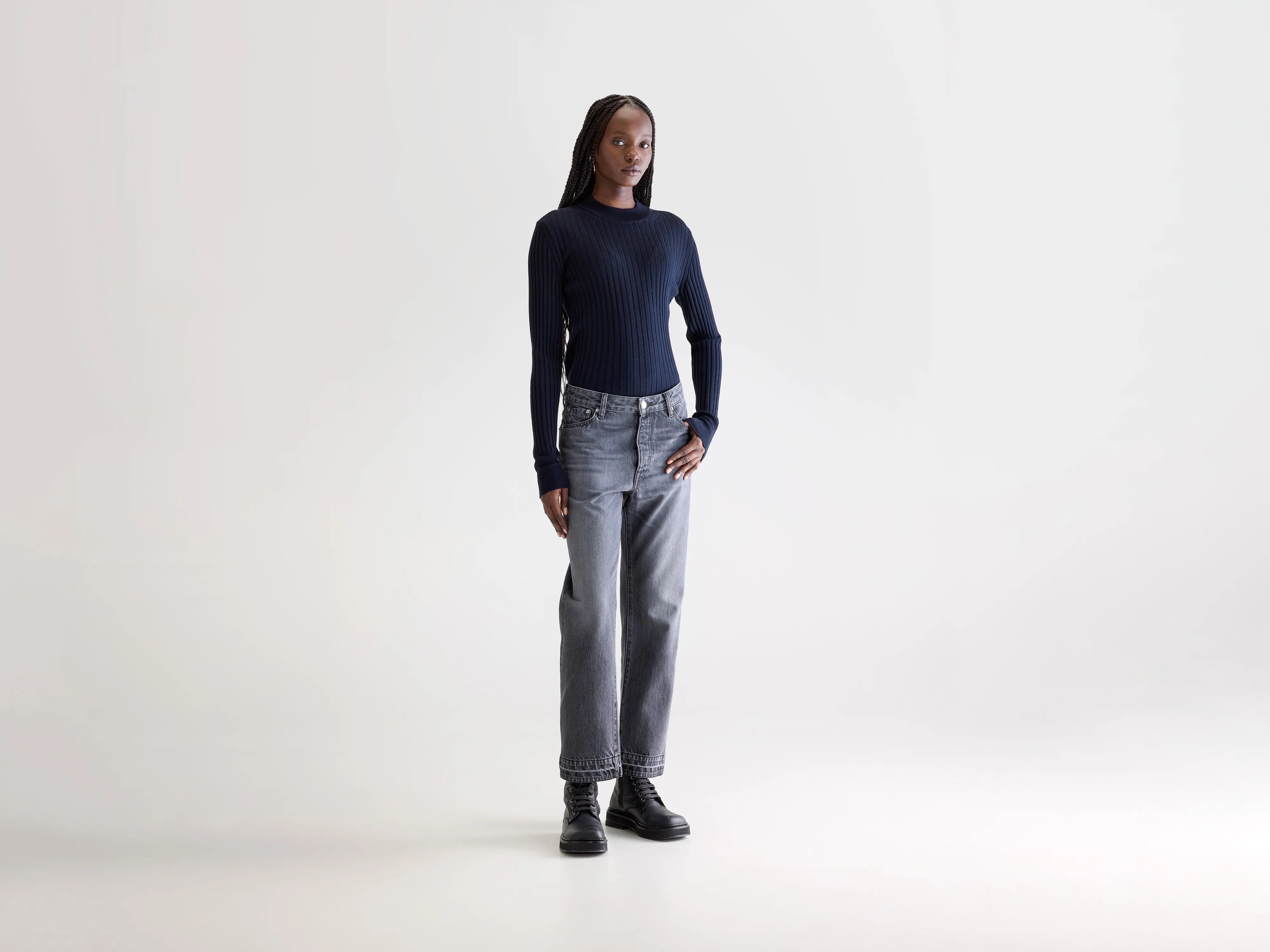 Denim N. 34 jean régulier (252 / W / USED BLACK)