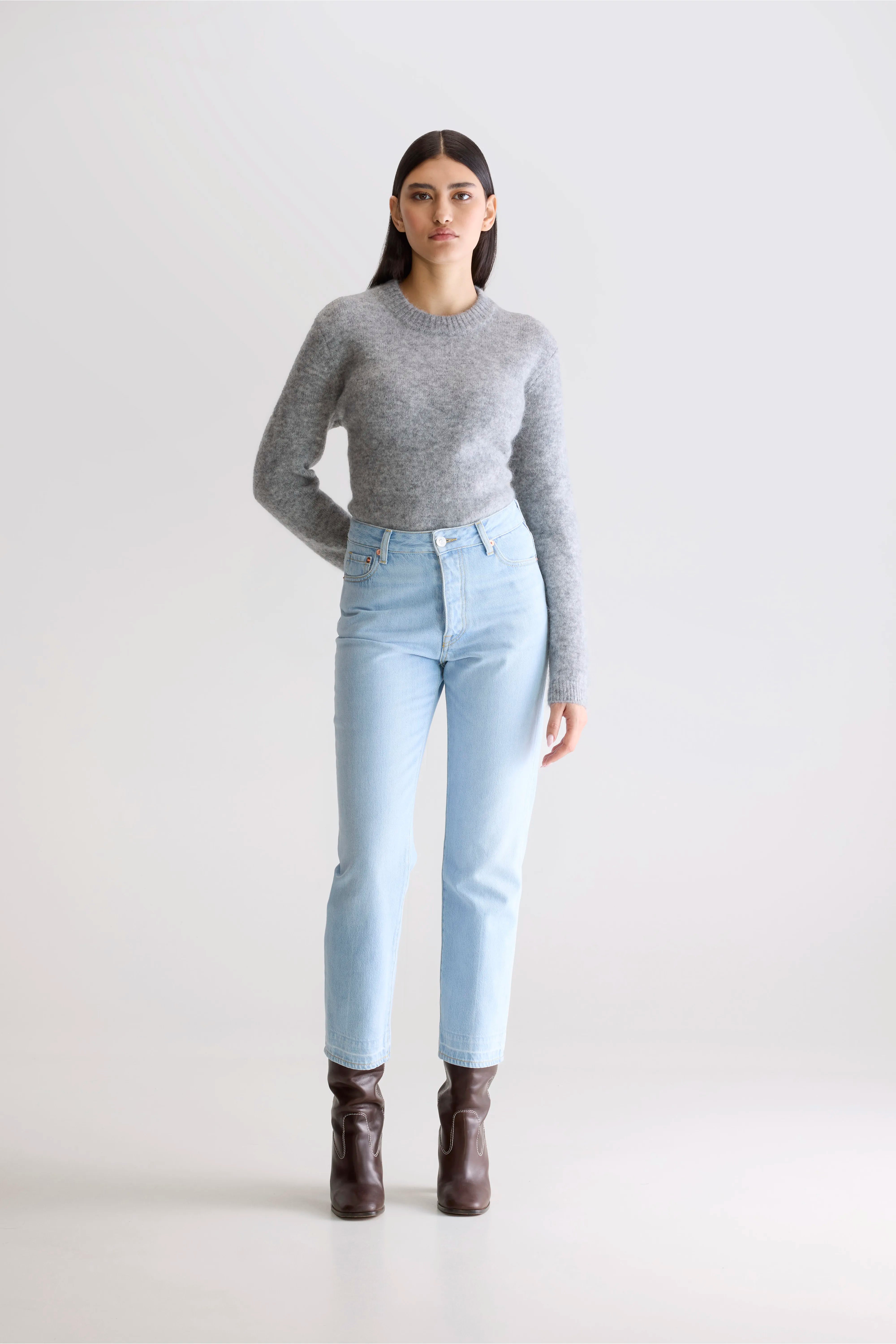 Denim N. 34 Jean Régulier - Used lt blue Pour Femme | Bellerose