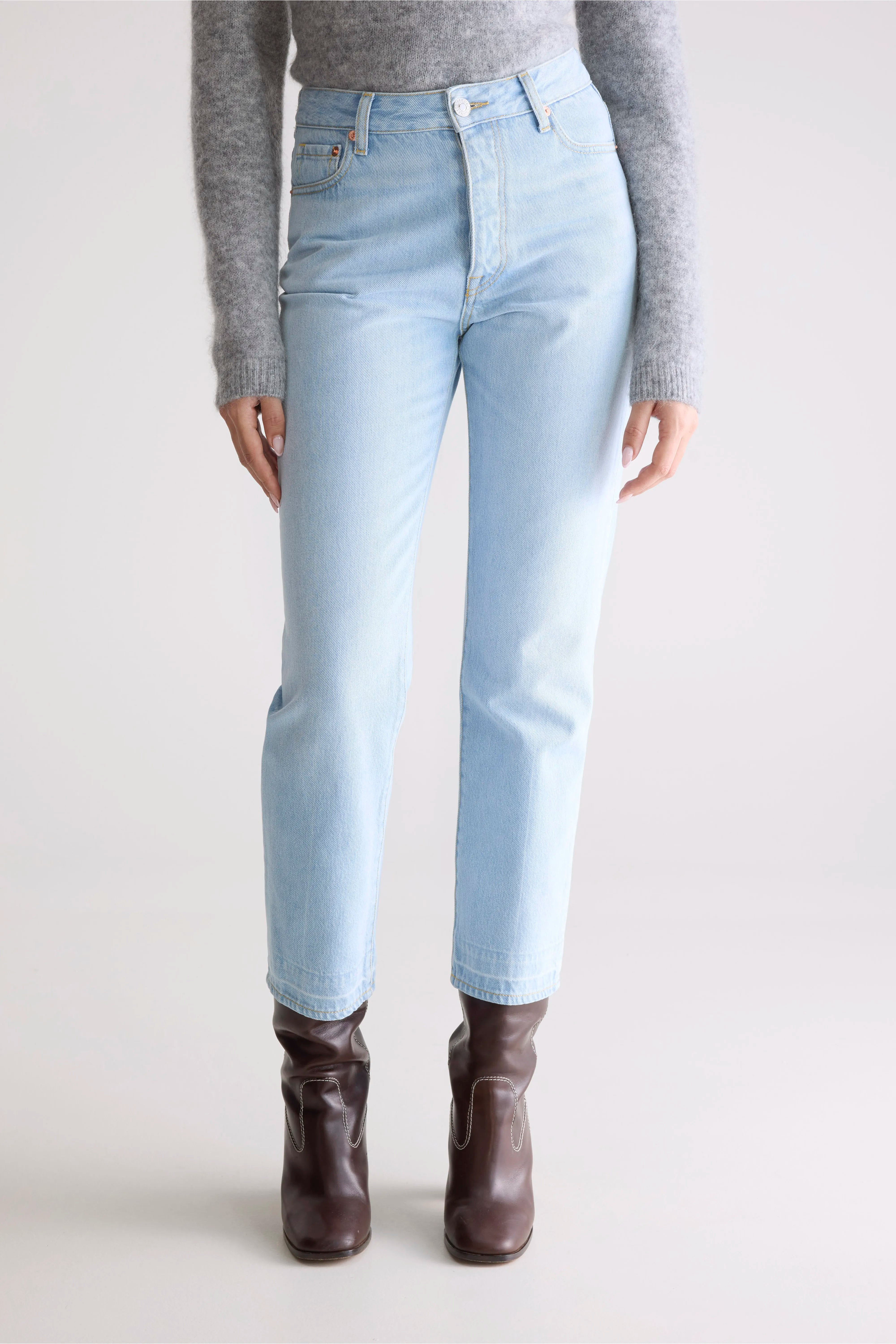 Denim N. 34 Jean Régulier - Used lt blue Pour Femme | Bellerose