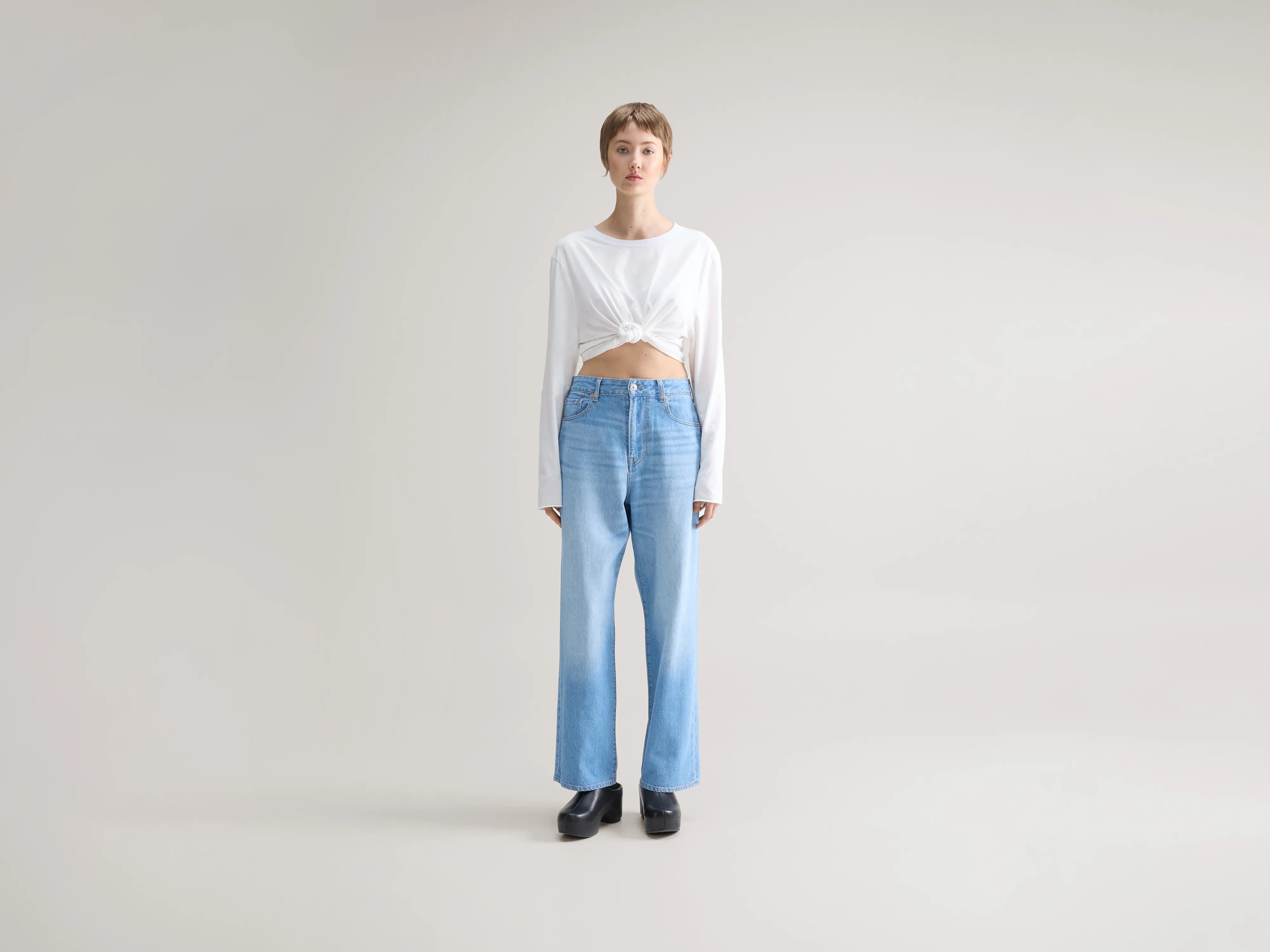 Denim N. 61 wijde jeans (252 / W / VINTAGE LT BLUE)