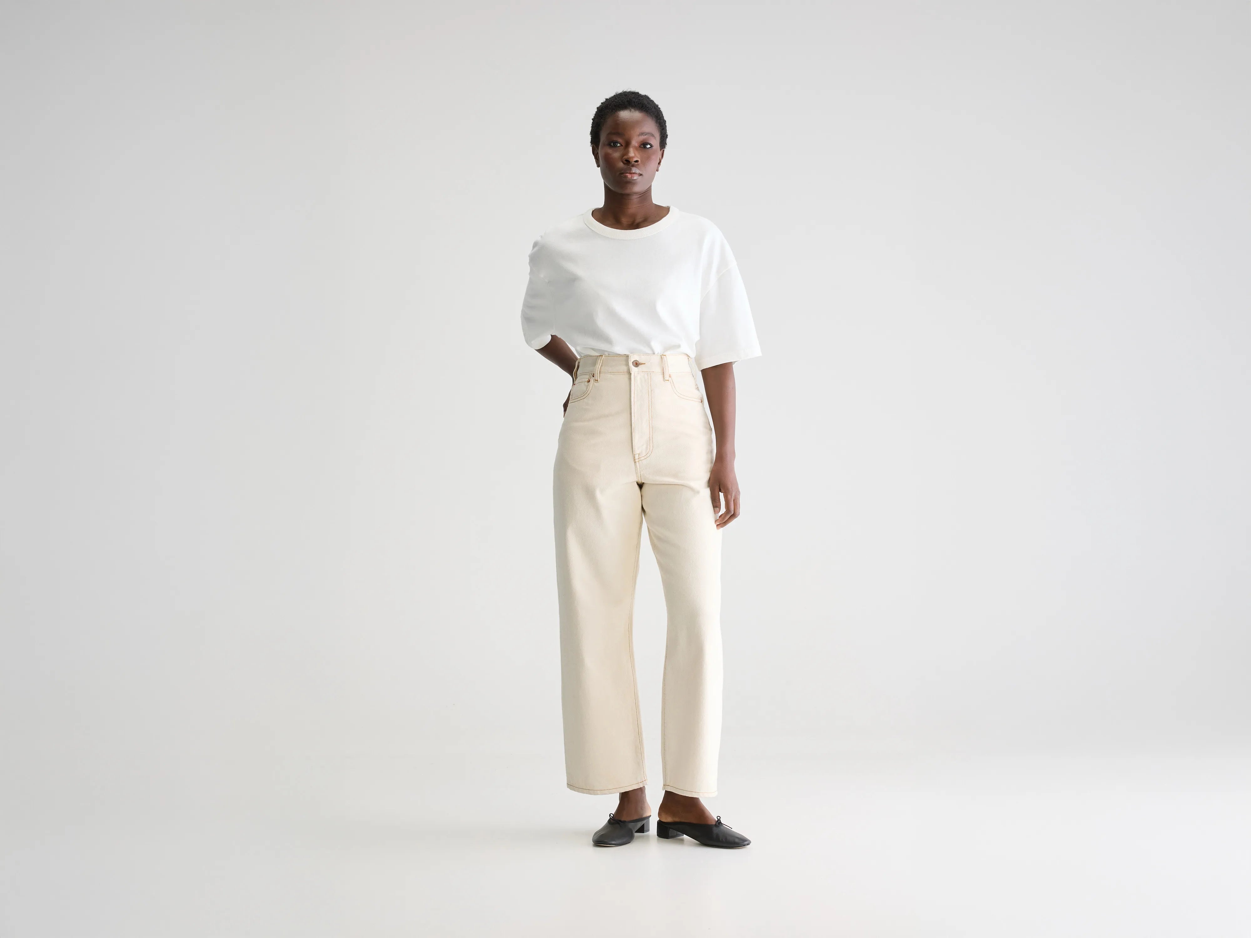 Denim N. 61 wide jeans (252 / W / NATURAL)