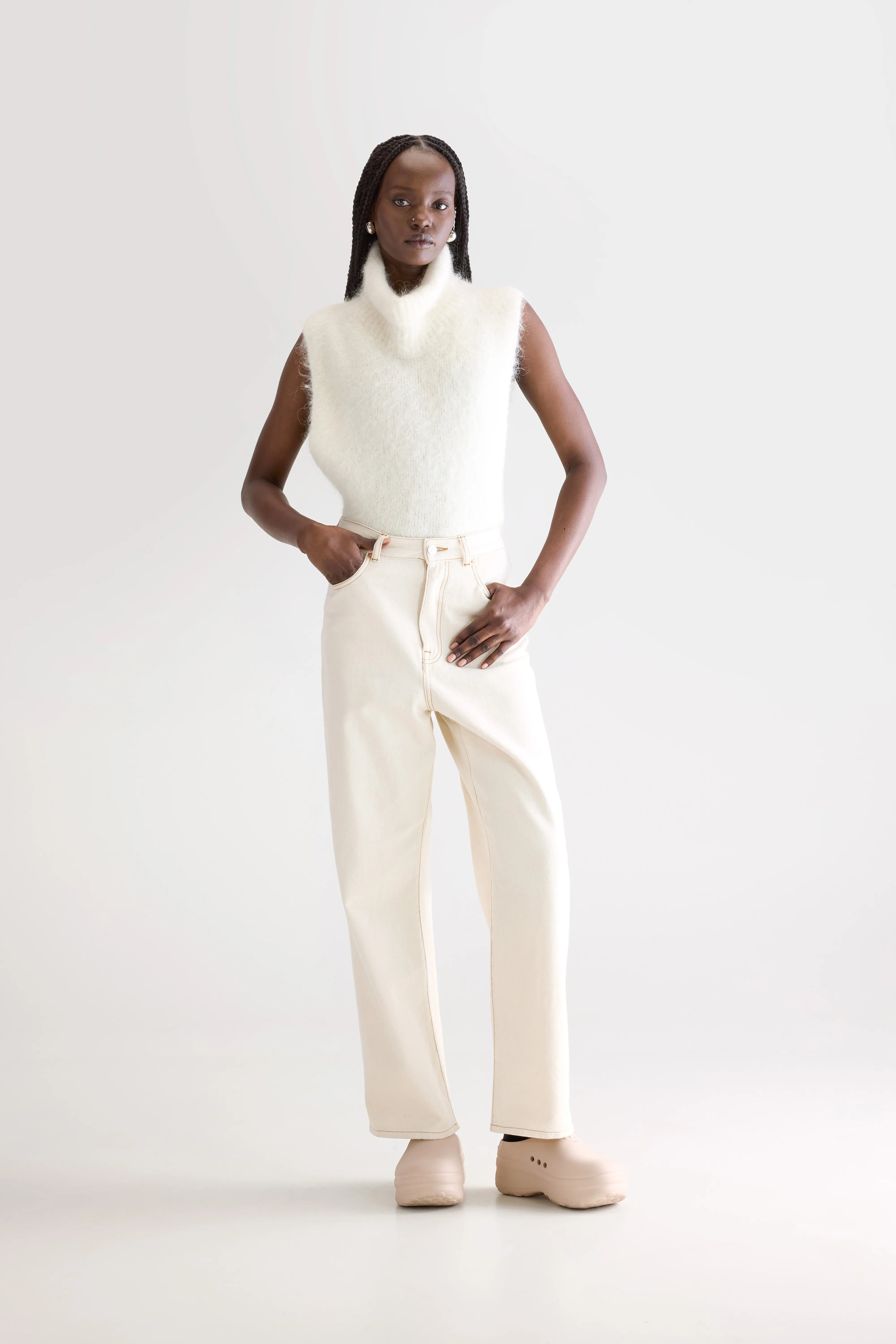 Denim N. 61 Wide Jeans - Natural For Women | Bellerose
