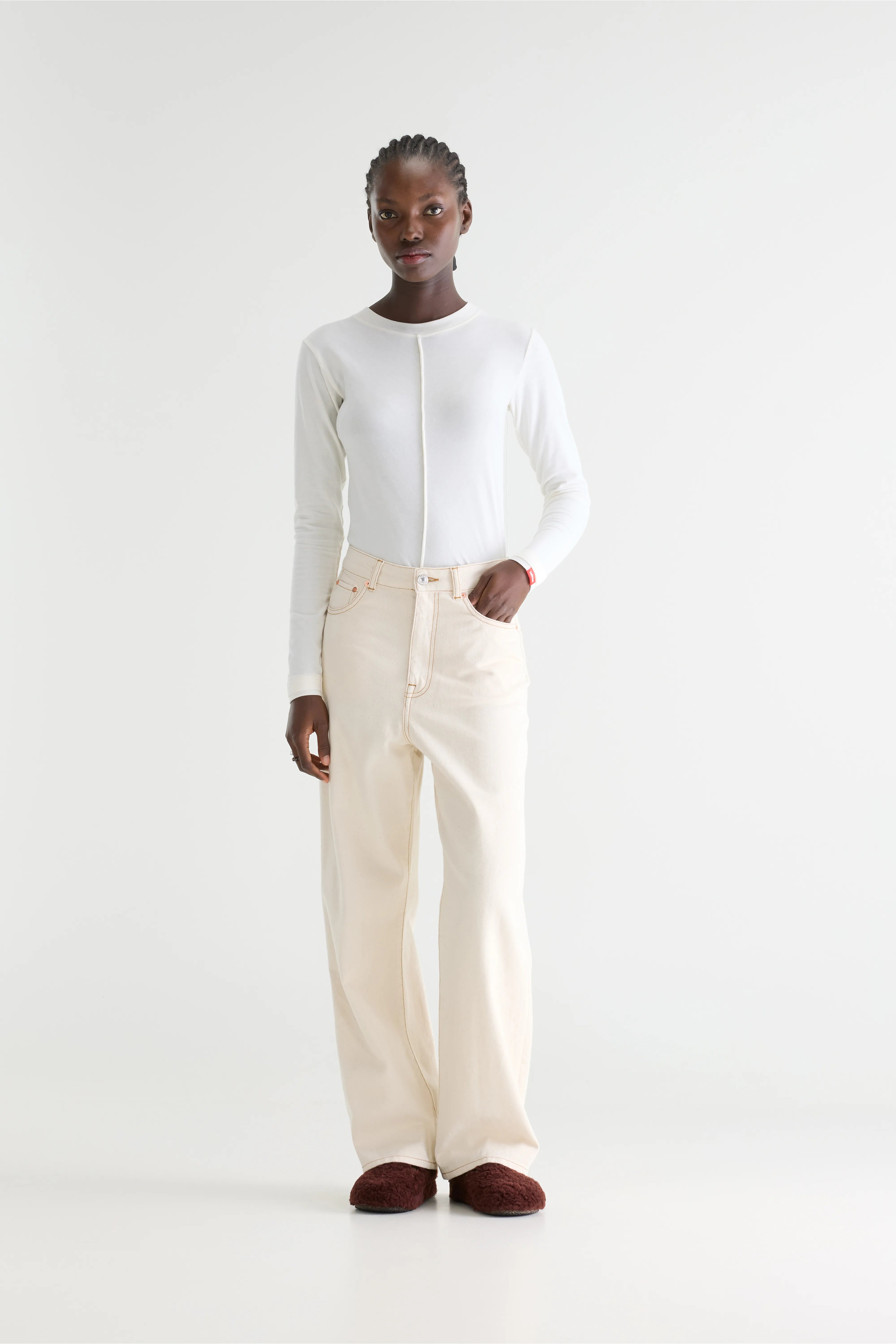 Denim N. 61 Wijde Jeans - Natural Voor Dames | Bellerose