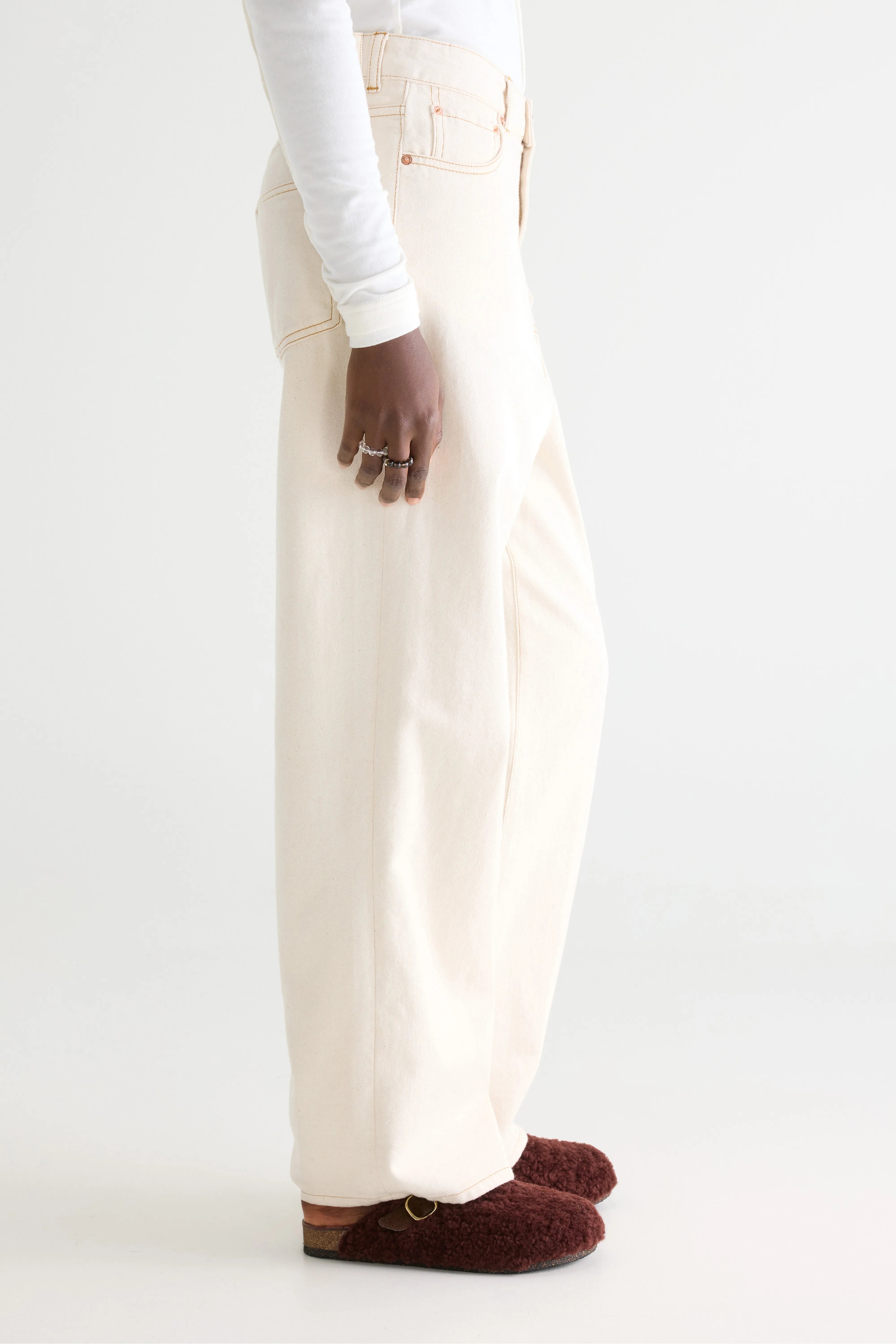 Denim N. 61 Wijde Jeans - Natural Voor Dames | Bellerose