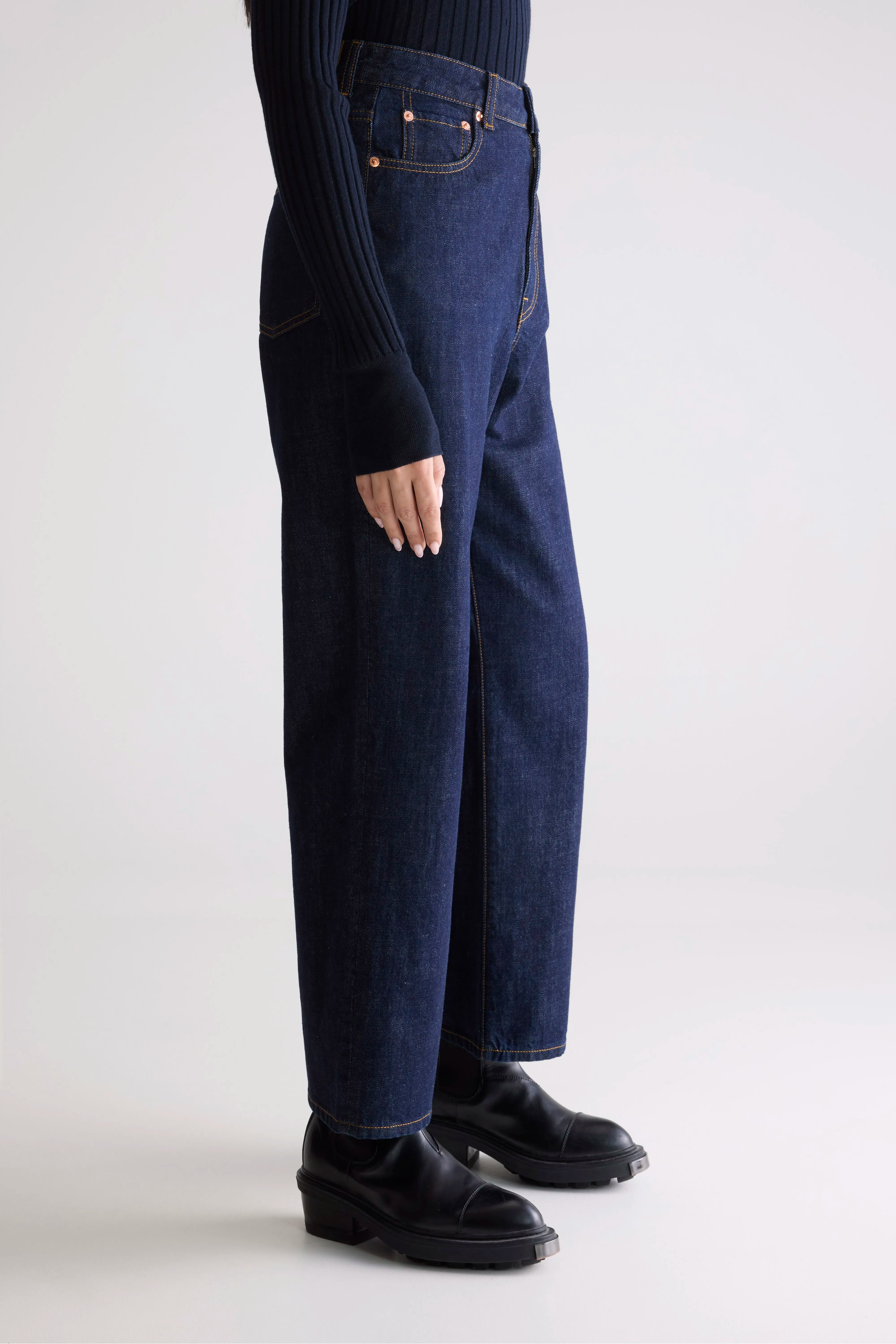 Denim N. 61 Wide Jeans - Blue rinse For Women | Bellerose