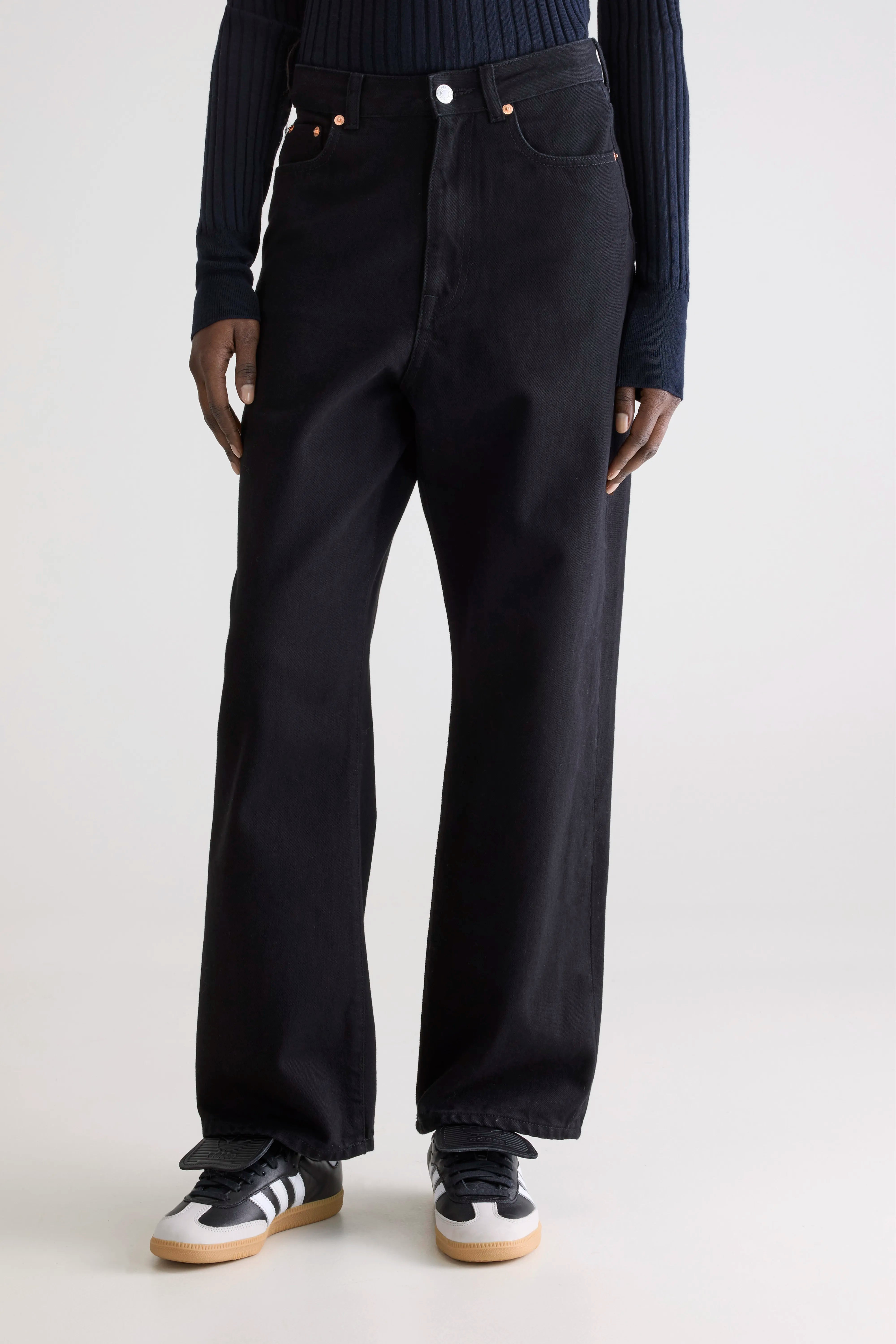Denim N. 61 Wide Jeans - Black rinse For Women | Bellerose