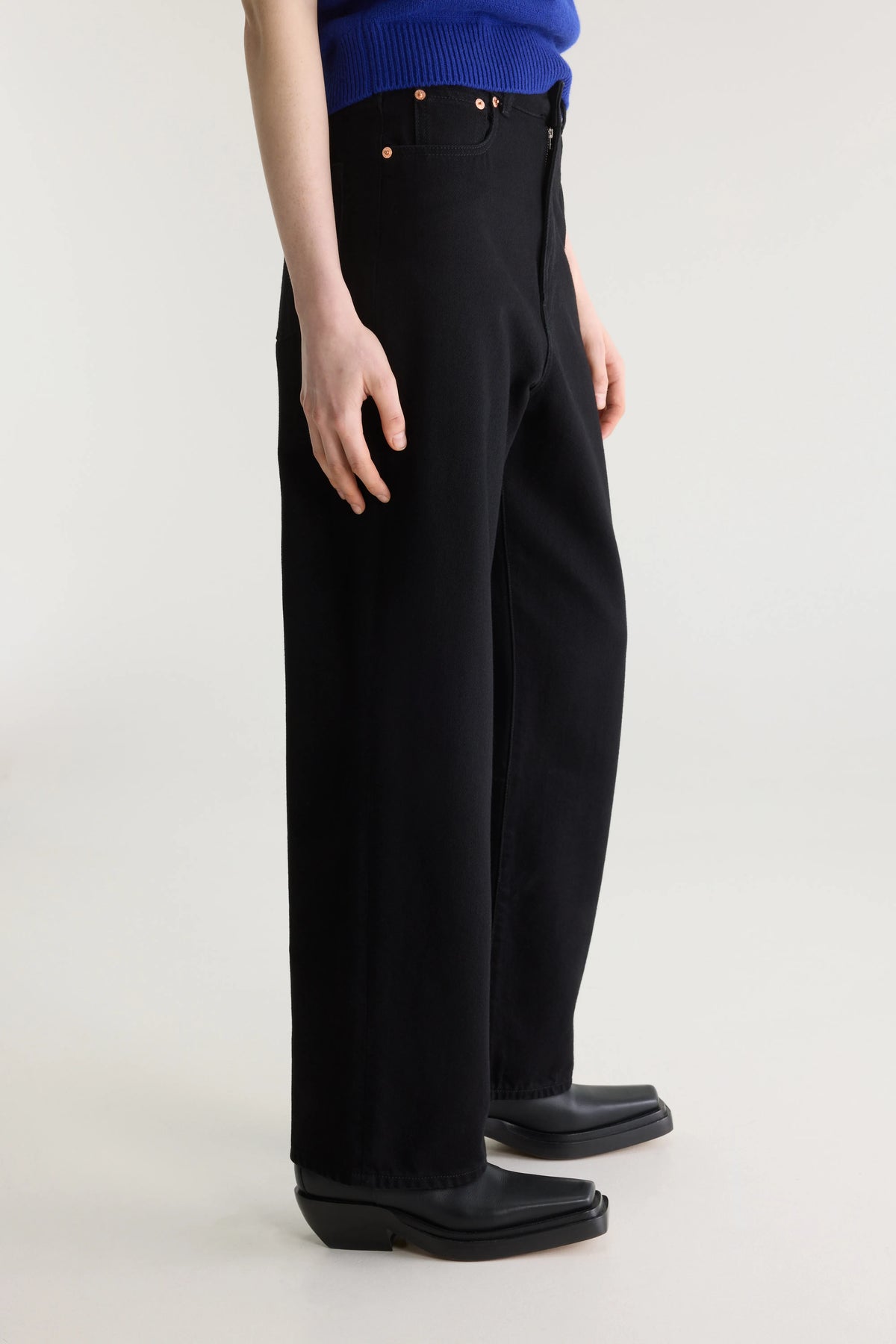 Denim N. 61 - Wide Jeans - Black rinse For Women | Bellerose