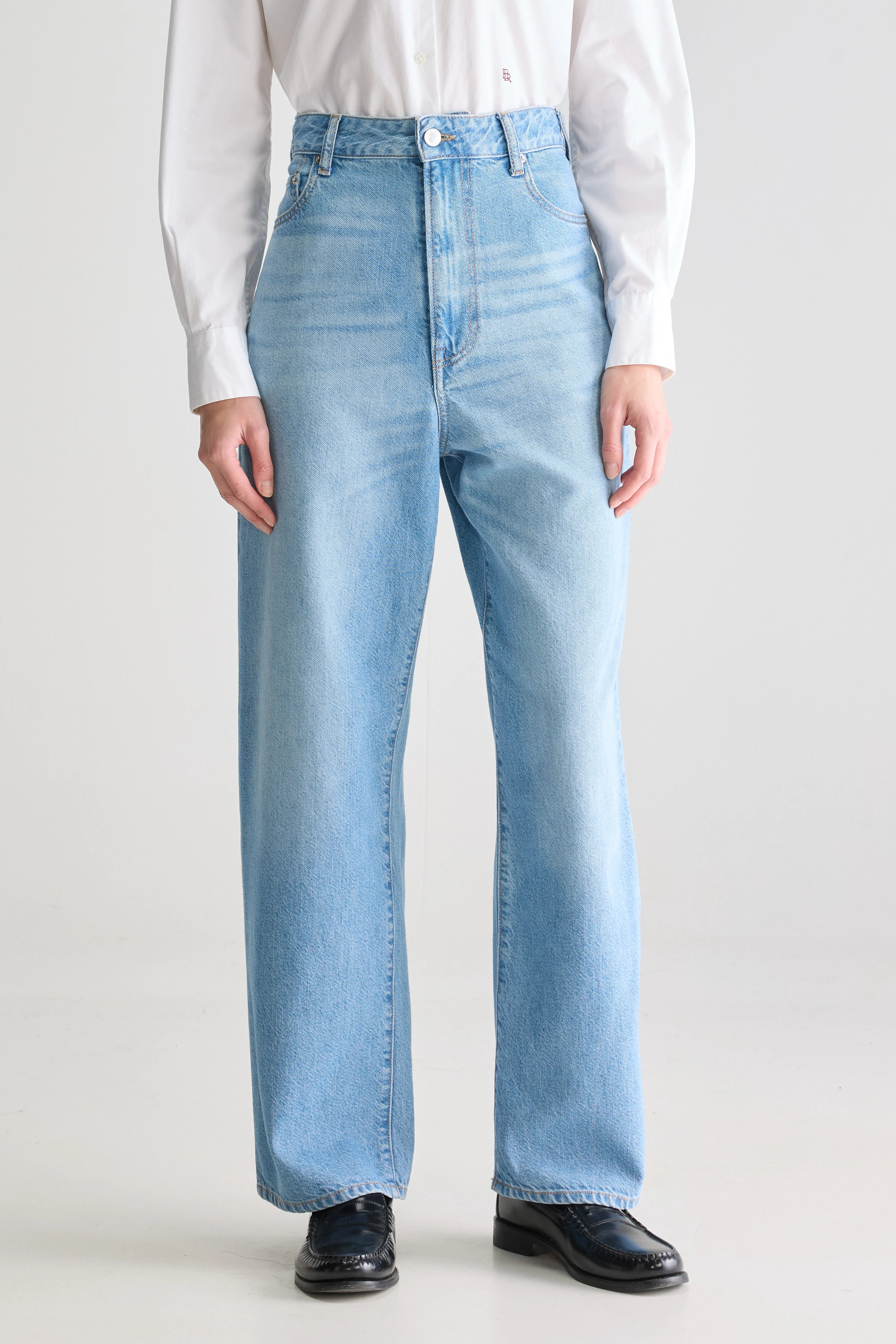 Denim N. 61 Wide Jeans - Vintage lt blue For Women | Bellerose