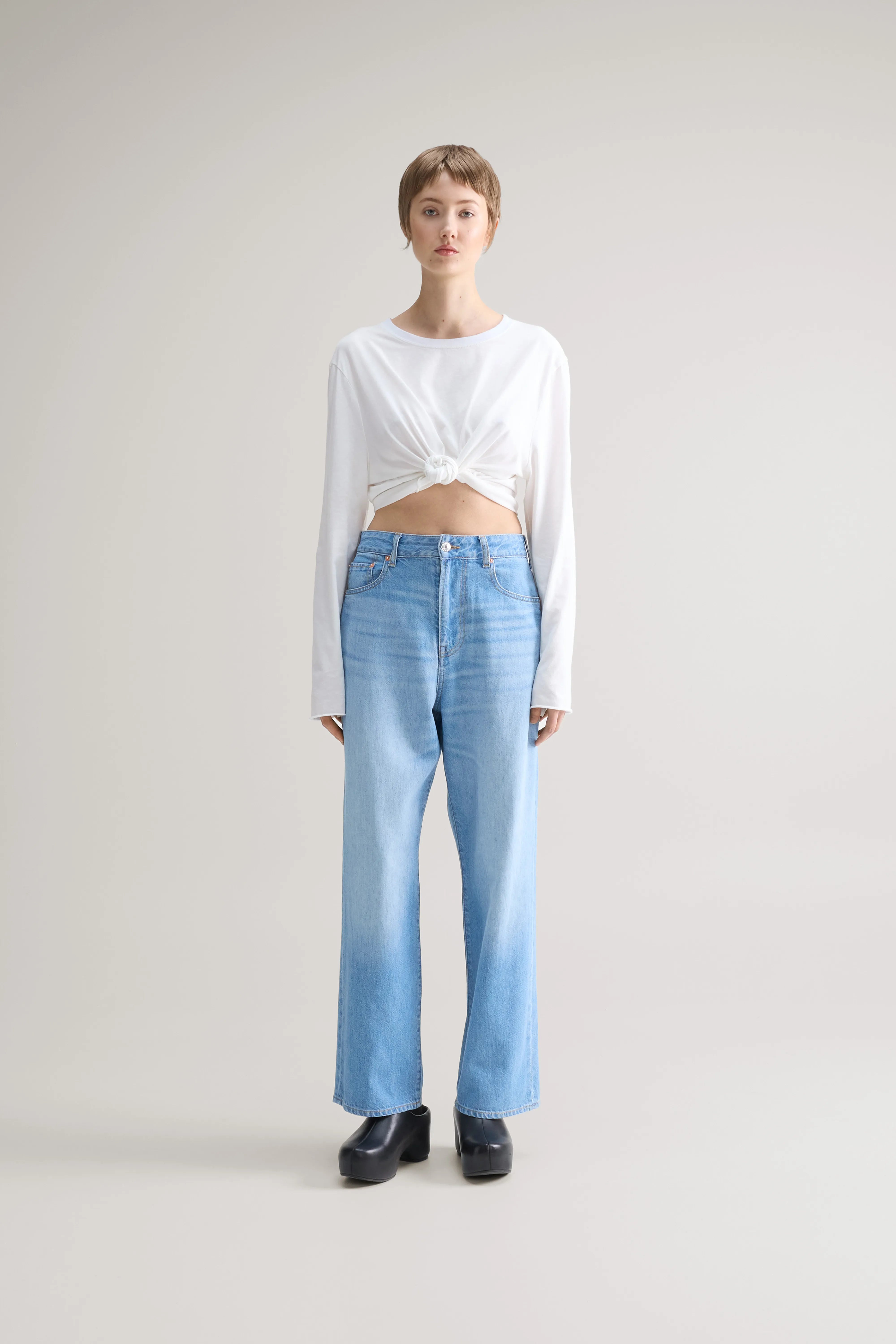 Denim N. 61 Wide Jeans - Vintage lt blue For Women | Bellerose