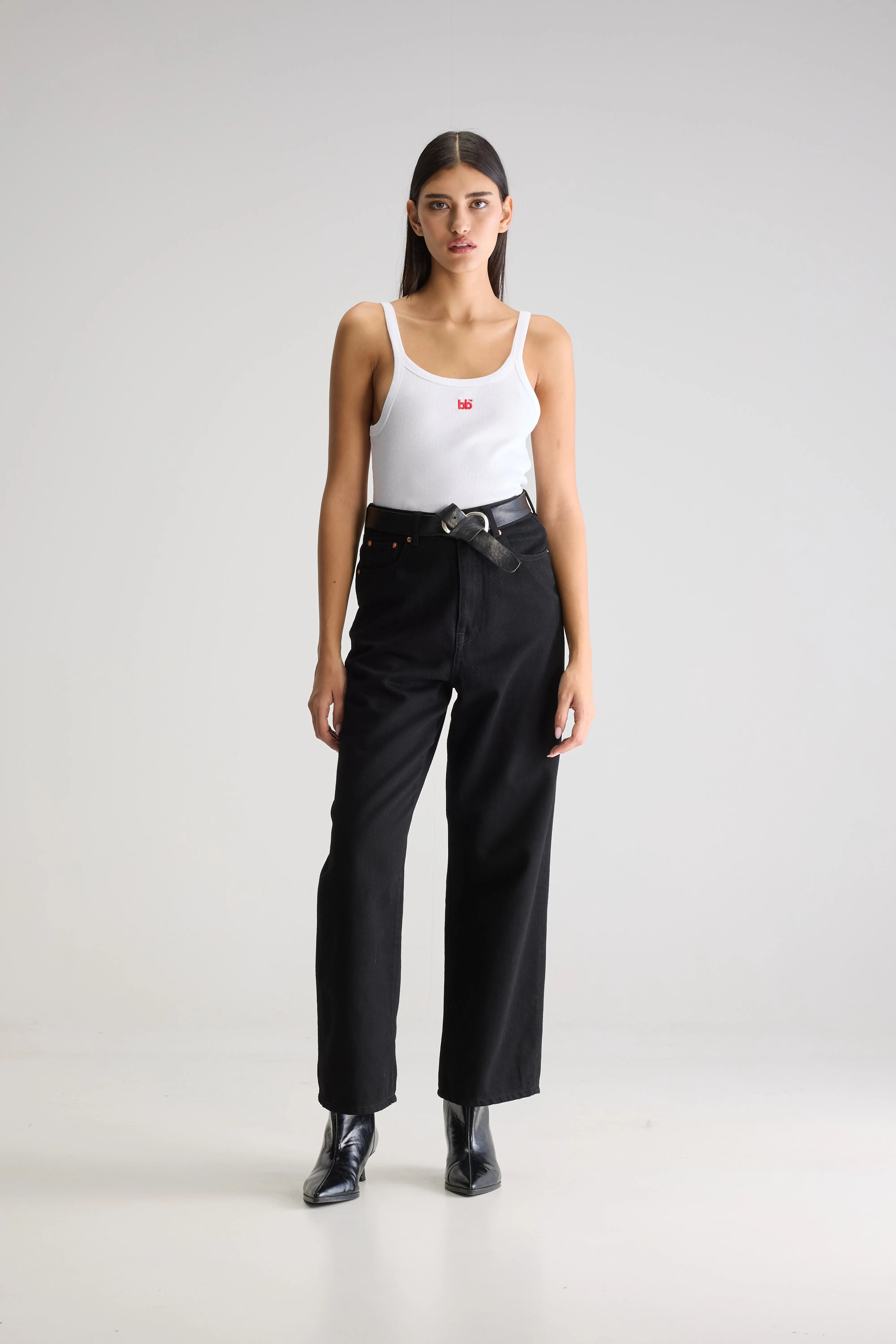 Denim N. 61 Wide Jeans - Black rinse For Women | Bellerose