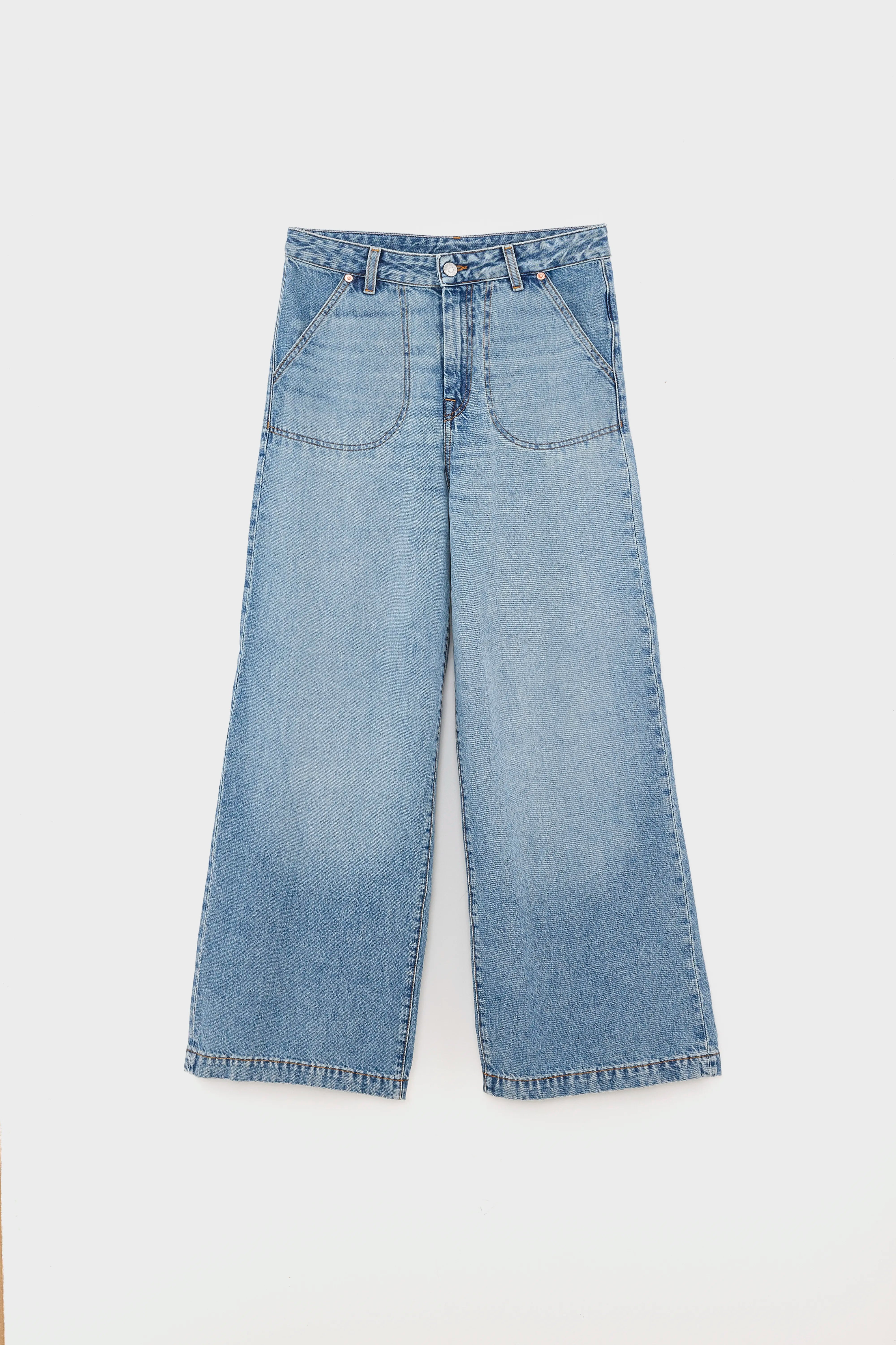 Jean Large Petula - Vintage Blue Pour Femme | Bellerose