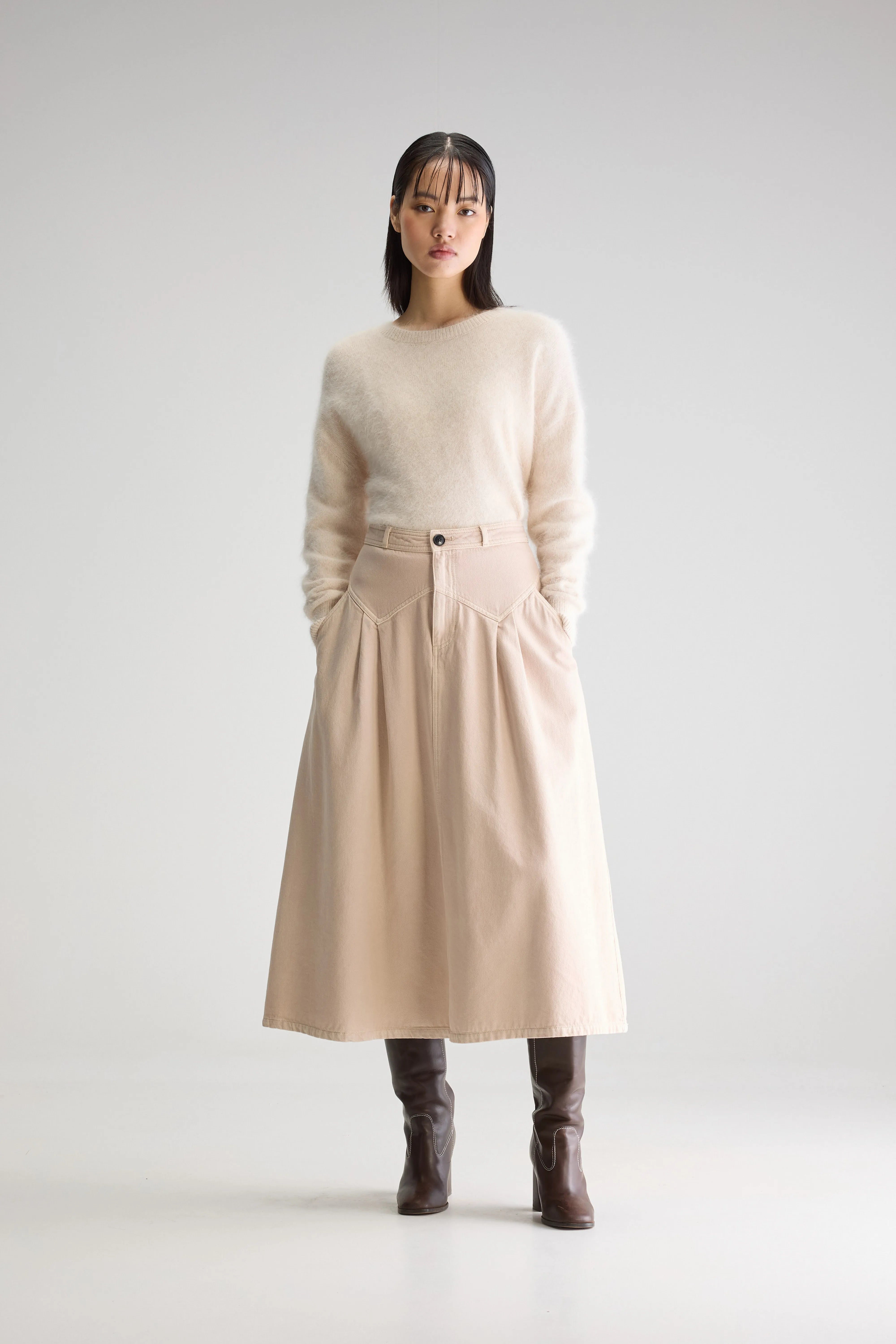 Gala Flared Mid Skirt - Moon For Women | Bellerose