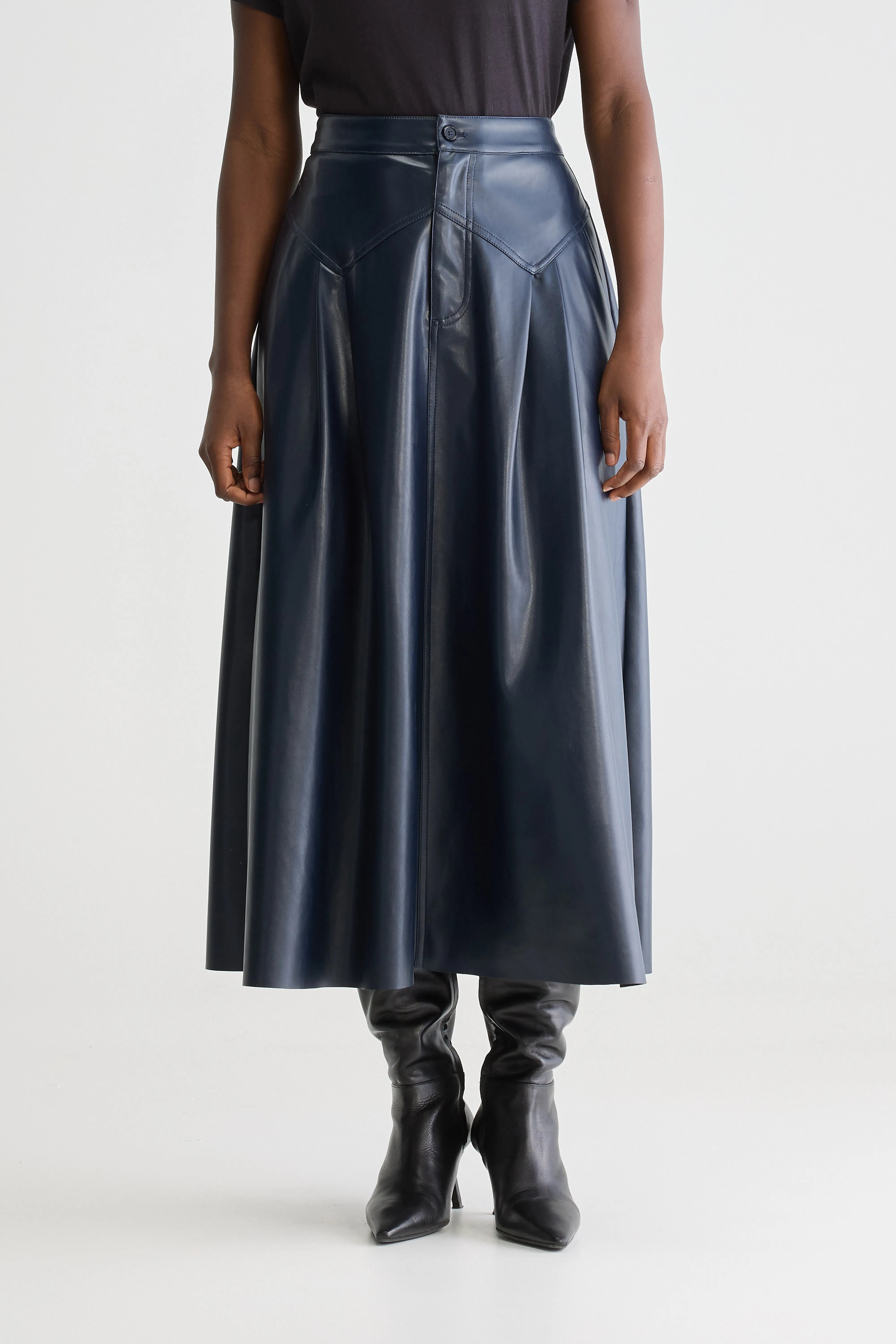 Gala midi-rok met uitlopende snit (251 / W / CAPTAIN)