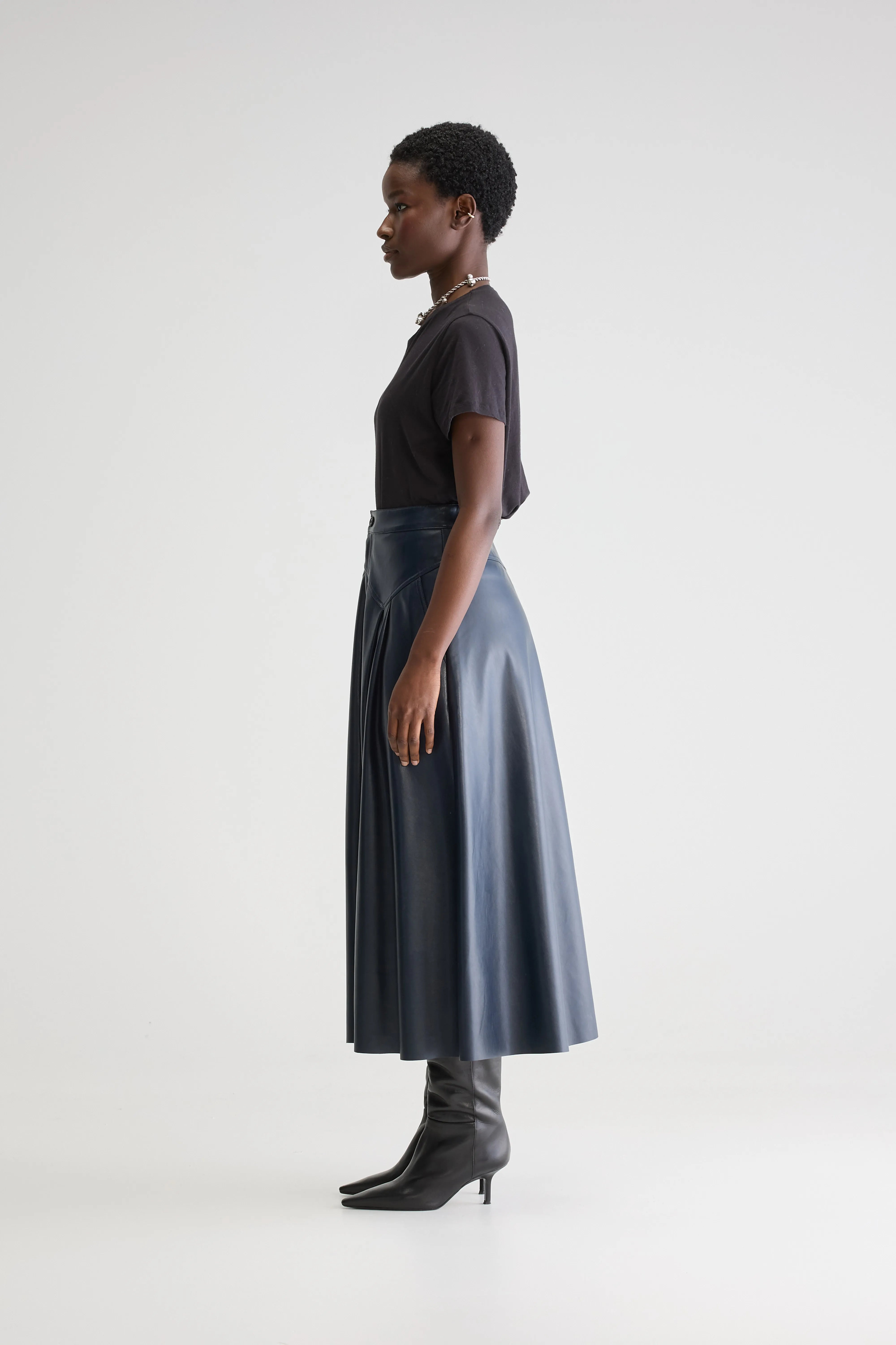 Gala midi-rok met uitlopende snit (251 / W / CAPTAIN)