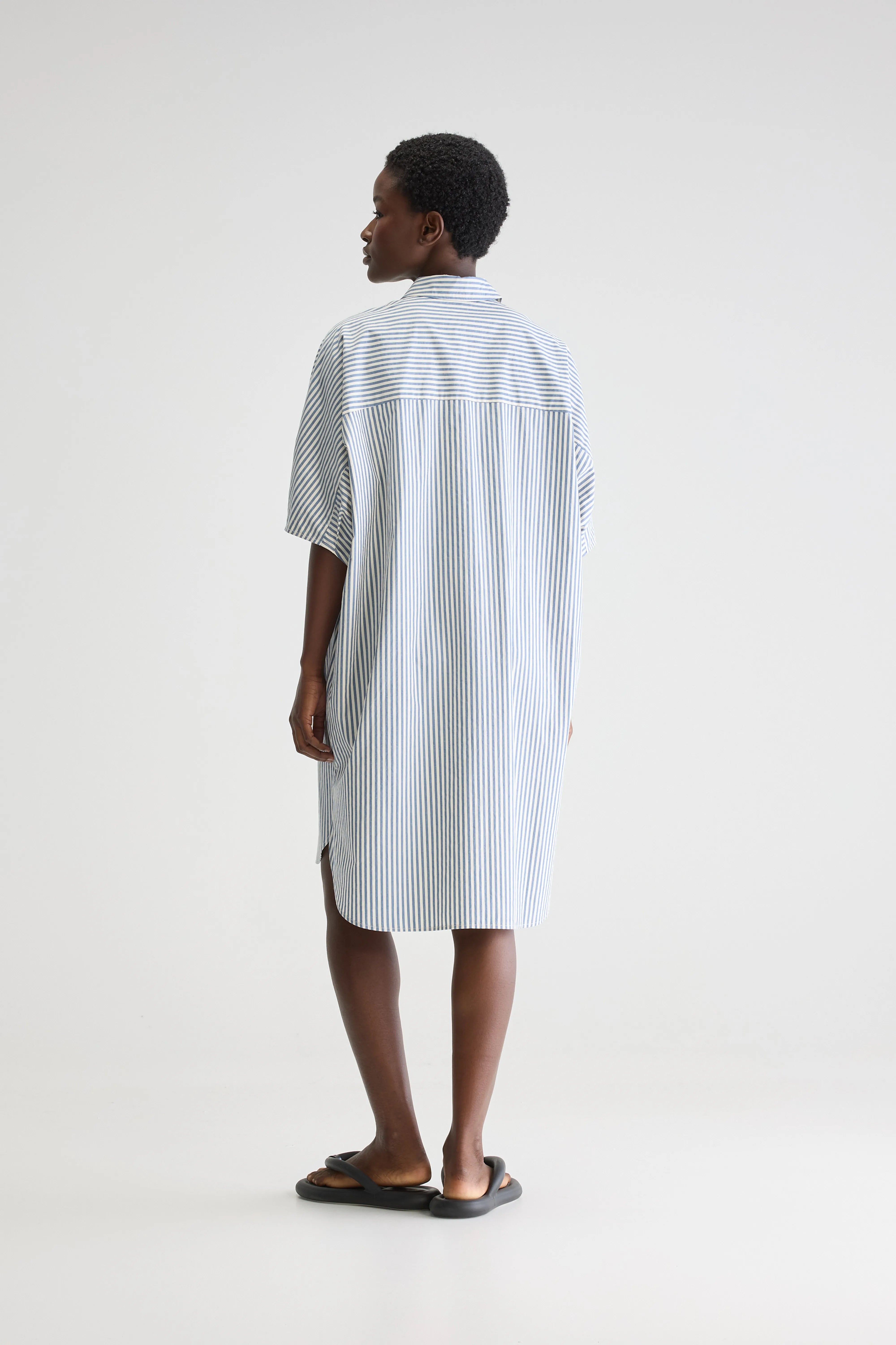 Jeanne Shirt Dress - Blue shirt / Seafoam For Women | Bellerose