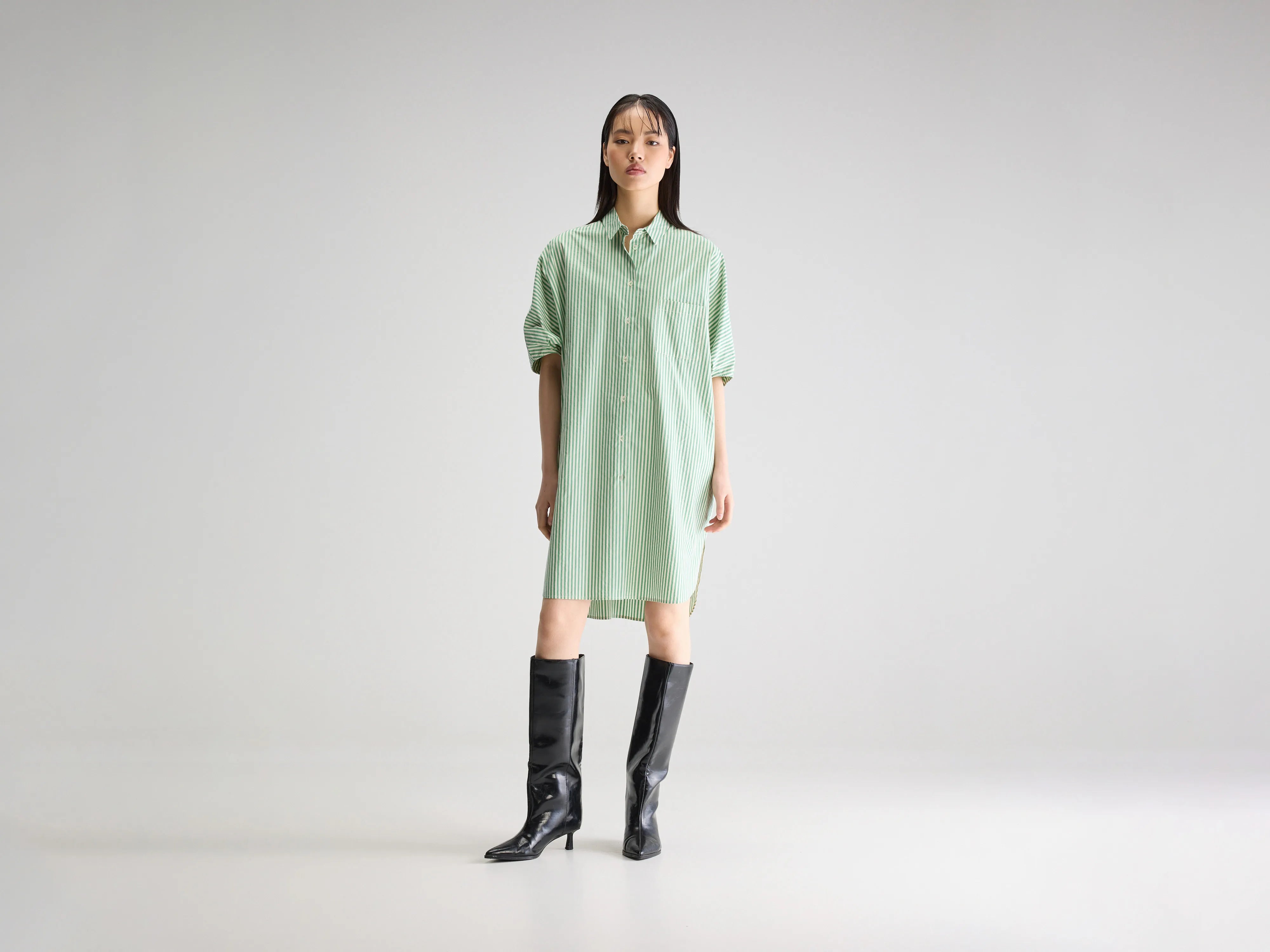 Jeanne shirt dress (251 / W / STRIPE B)