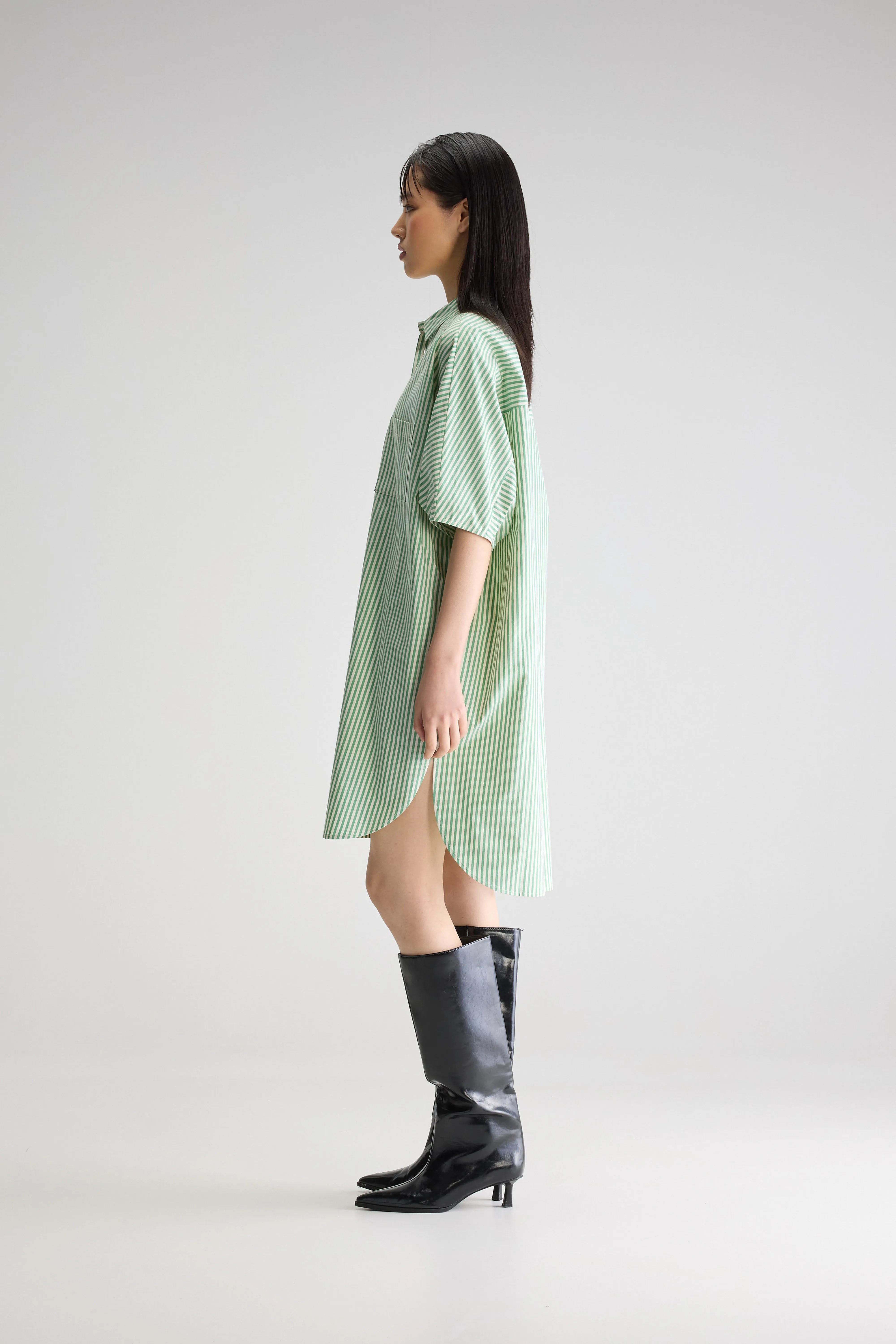 Jeanne Shirt Dress - Prairie / Seafoam For Women | Bellerose