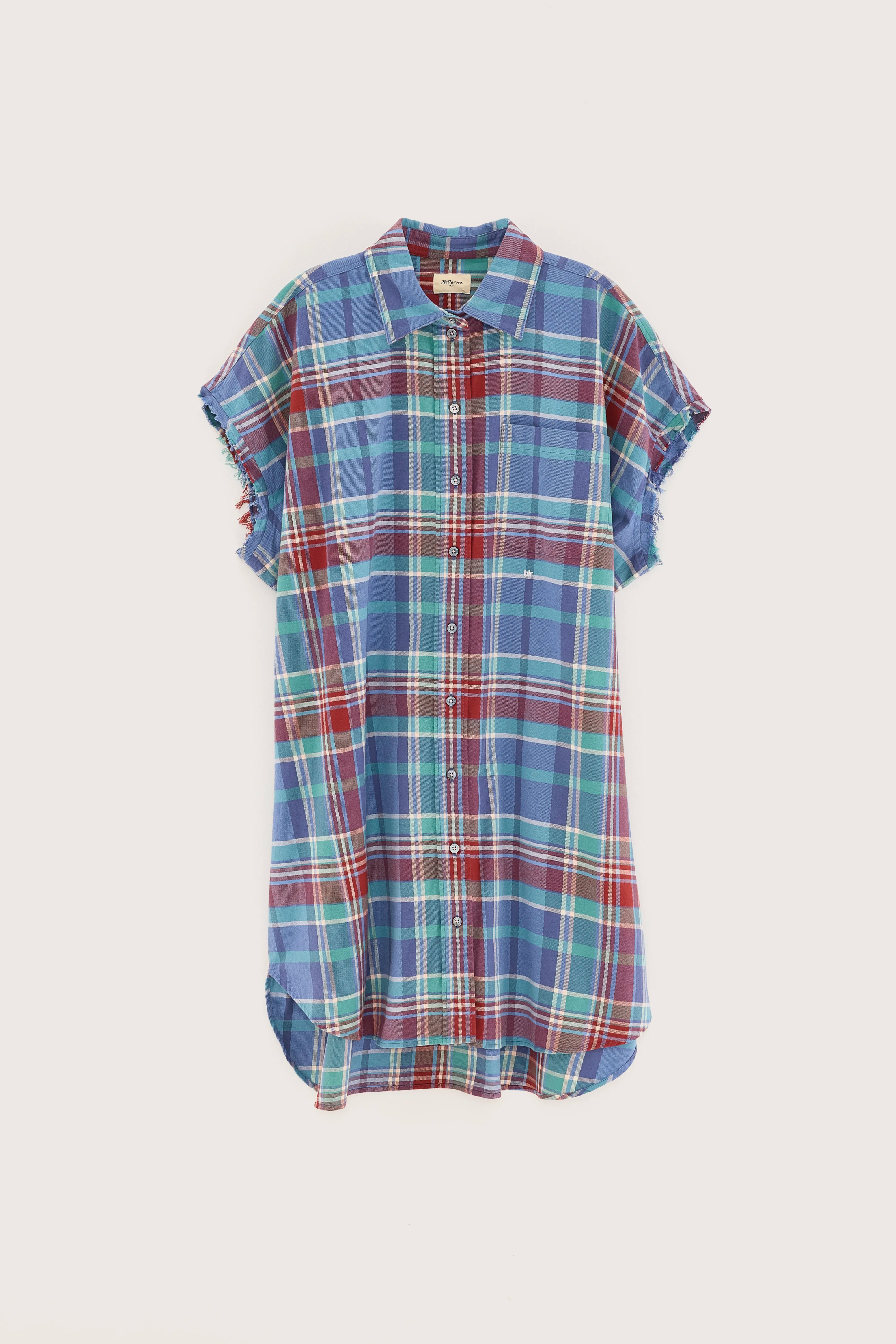 Robe chemise sans manches Gianna (251 / W / CHECK A)