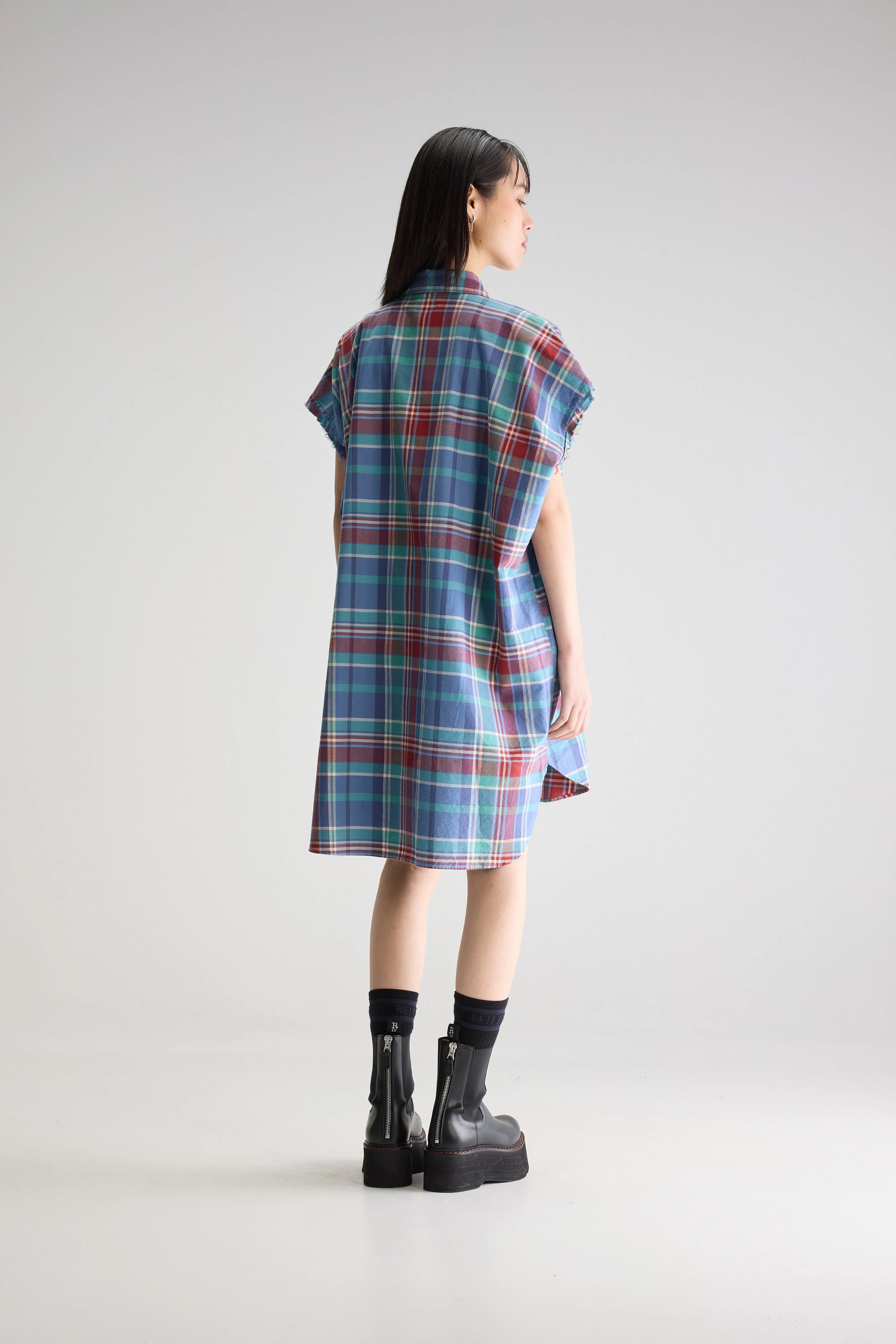 Robe Chemise Sans Manches Gianna - Caraibes / Liane / Palissandre Pour Femme | Bellerose