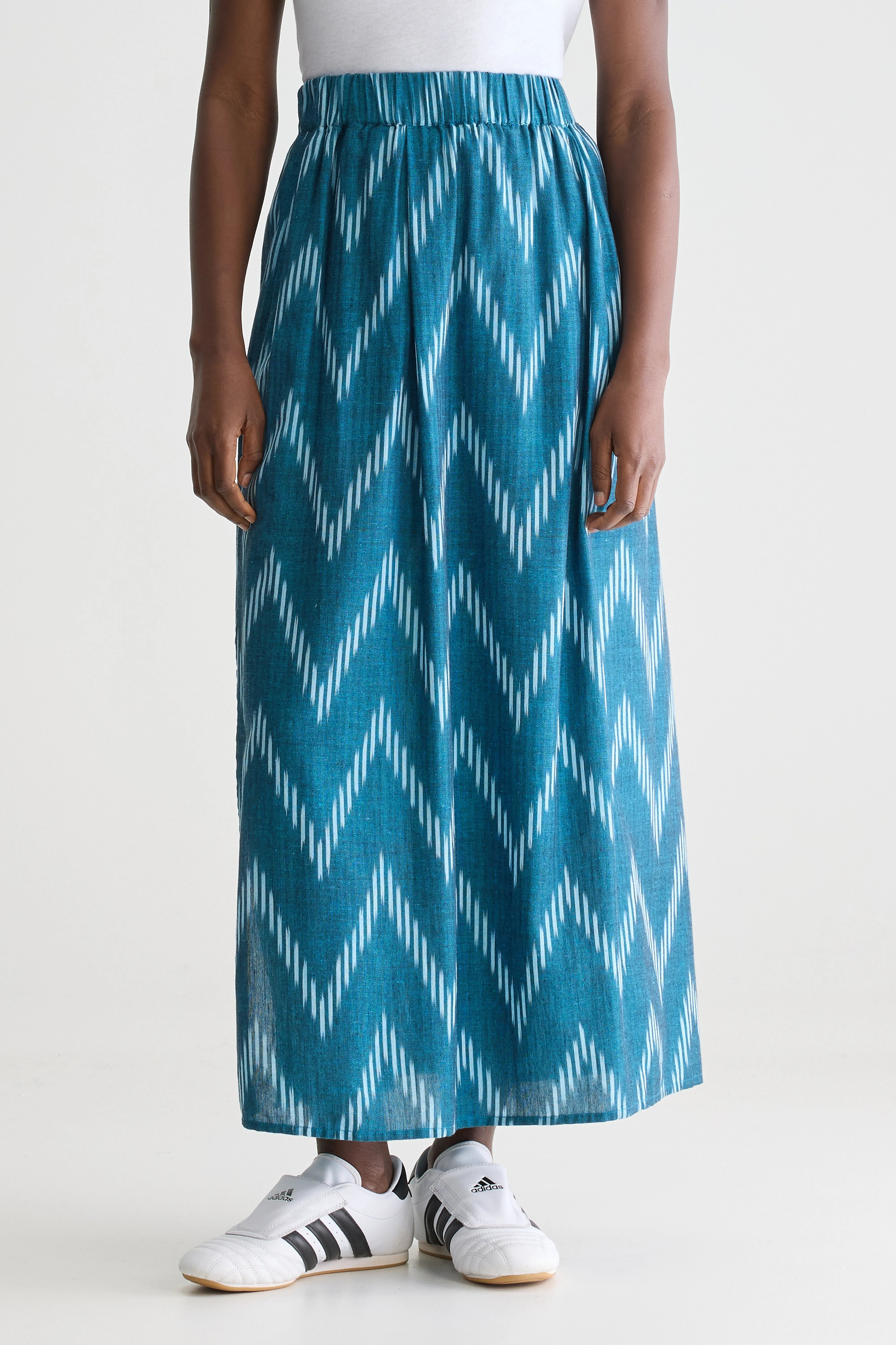 Chiara Long Skirt - Prussian For Women | Bellerose