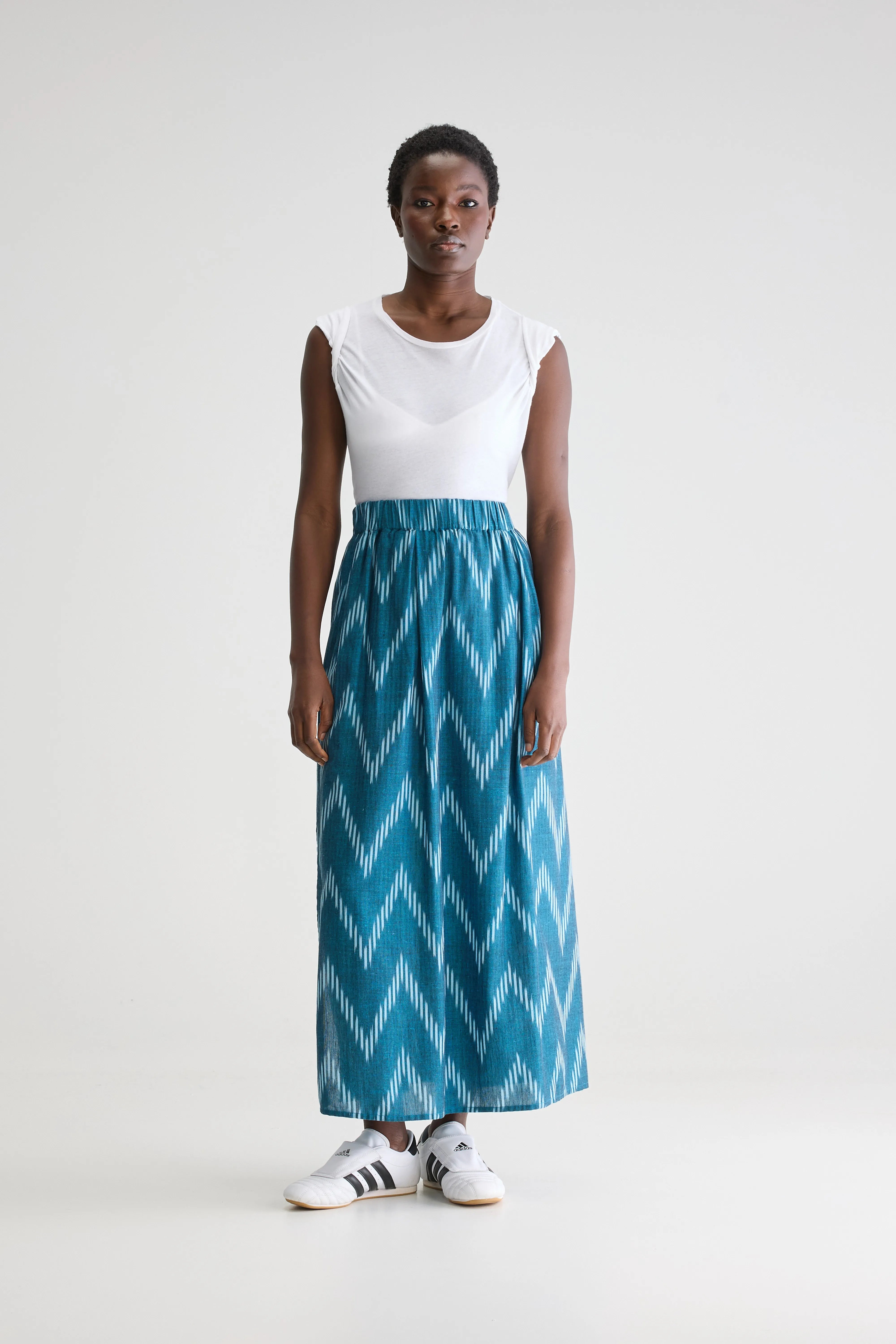 Chiara Long Skirt - Prussian For Women | Bellerose