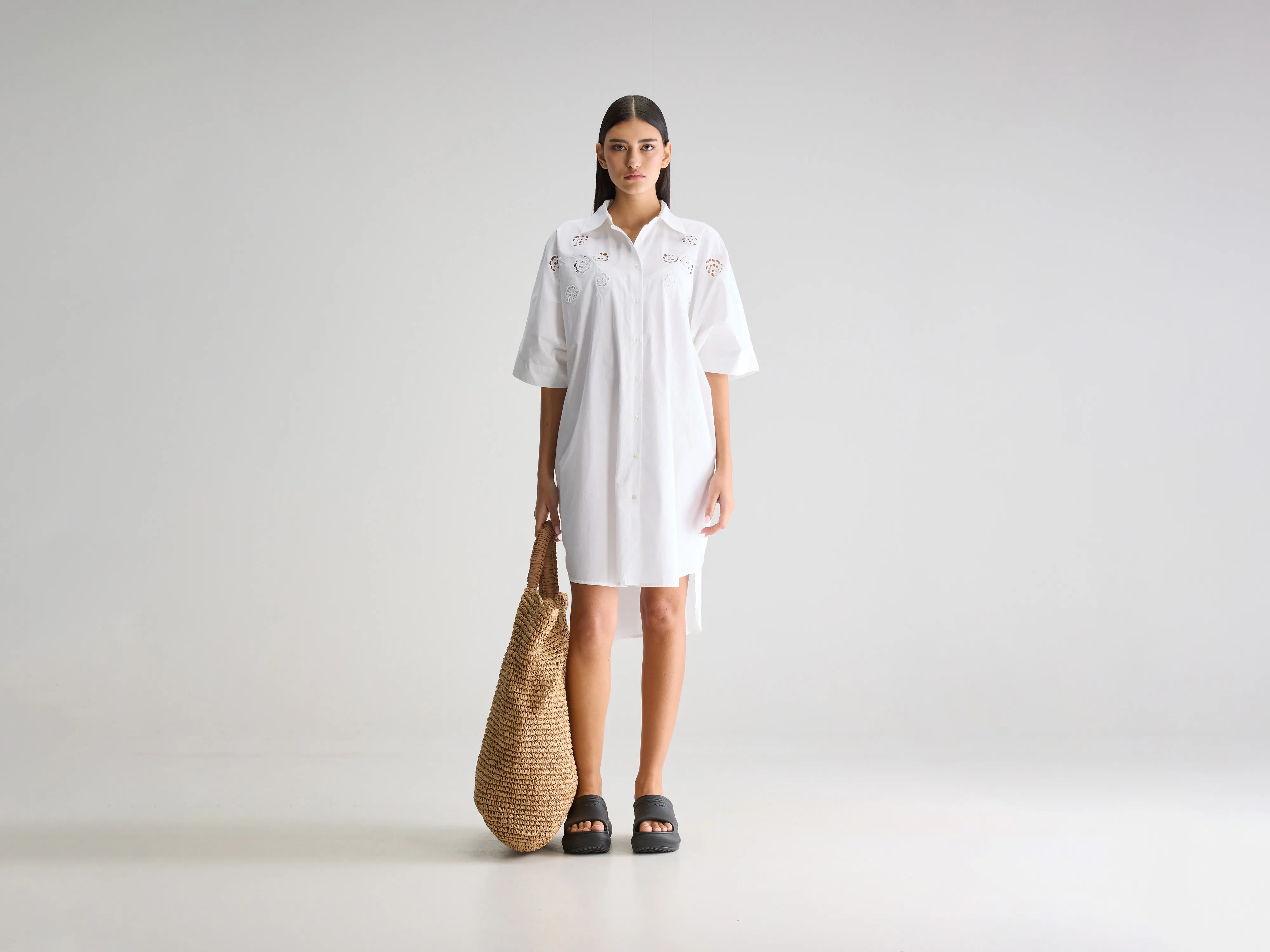 Cheyenne shirt dress (251 / W / WHITE)