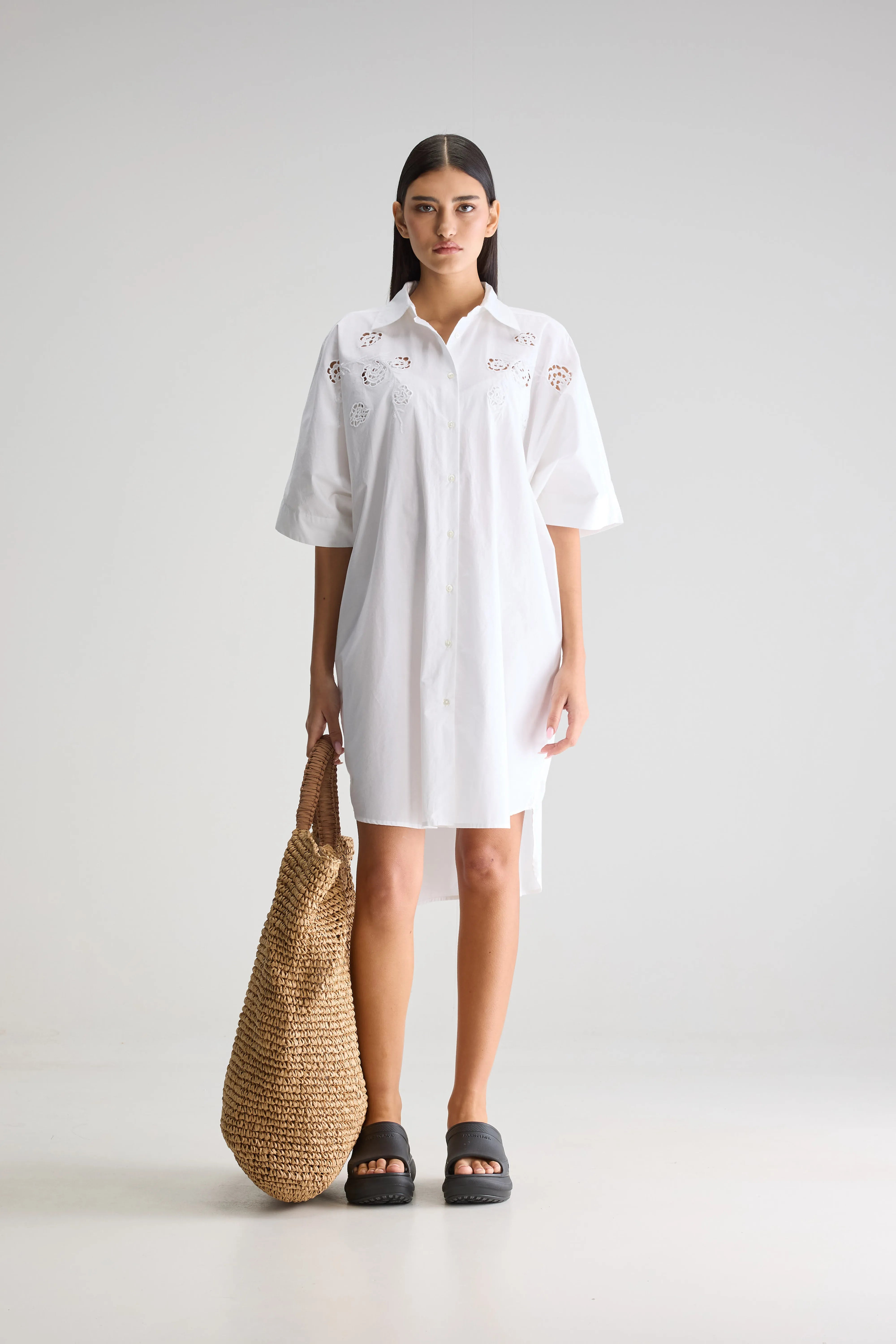 Cheyenne Shirt Dress - White For Women | Bellerose