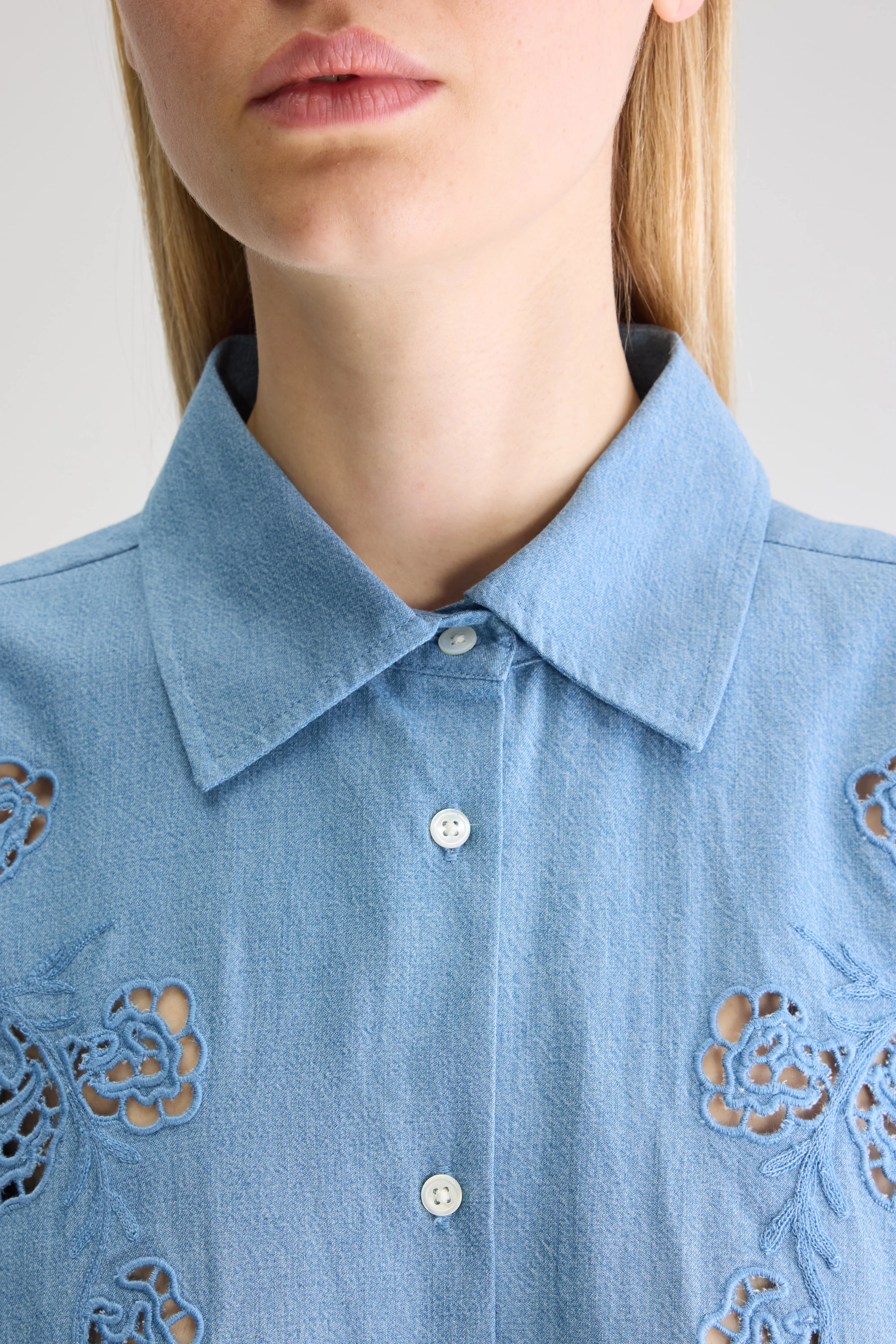 Cheyenne Hemdjurk - Chambray Voor Dames | Bellerose