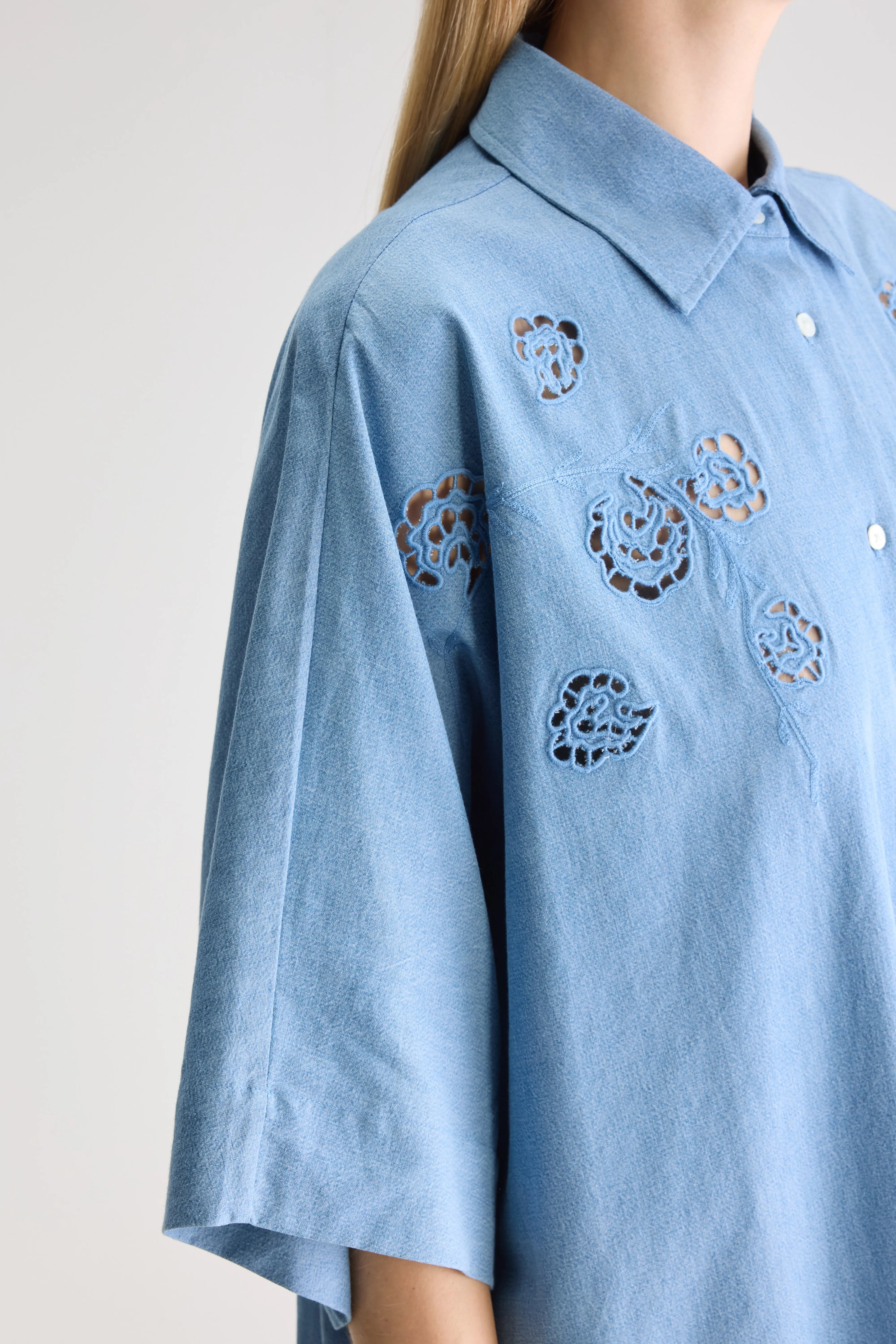 Cheyenne Shirt Dress - Chambray For Women | Bellerose