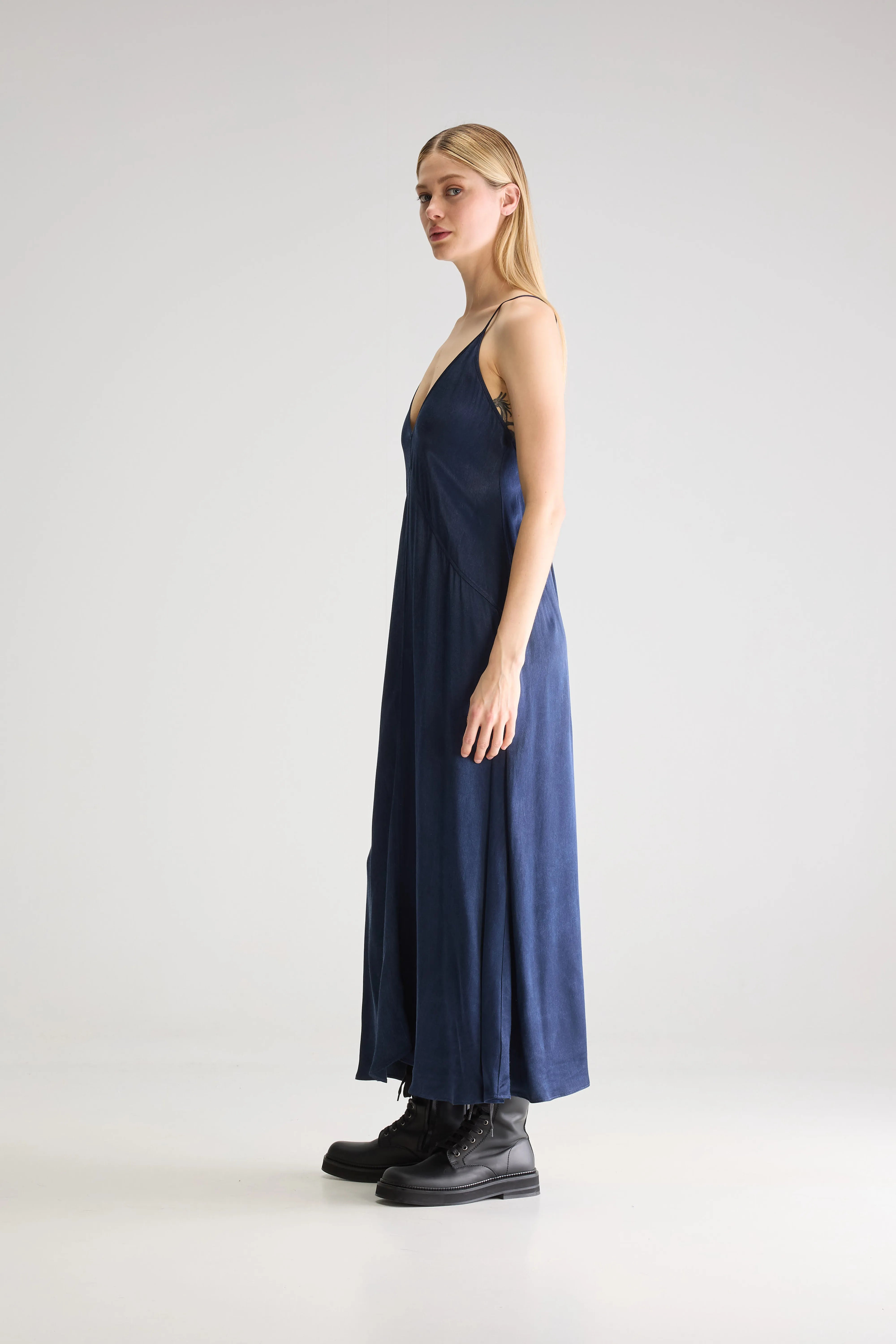 Shade Long Dress - Ink For Women | Bellerose