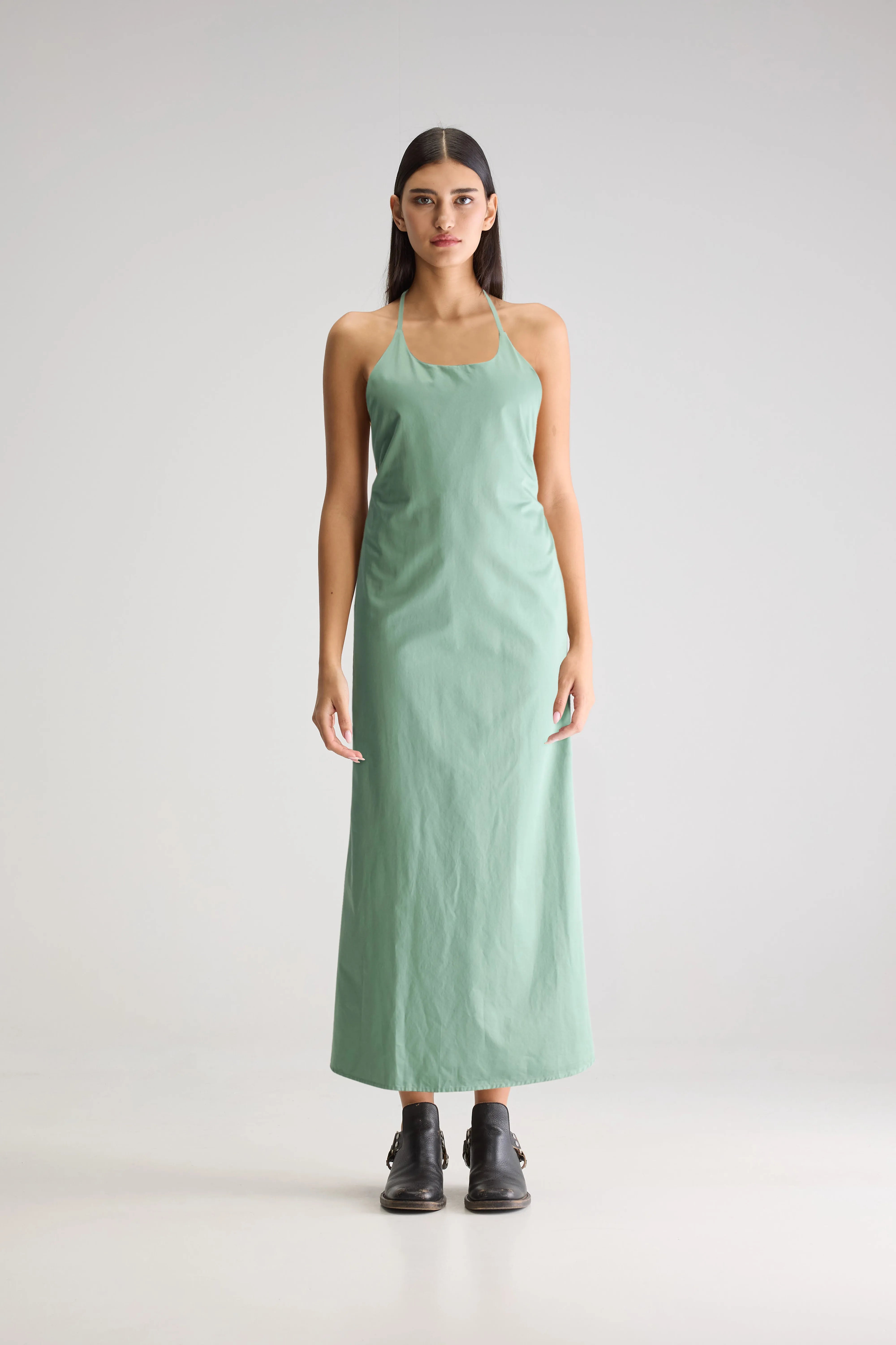 Tilda long dress (251 / W / SAUGE)