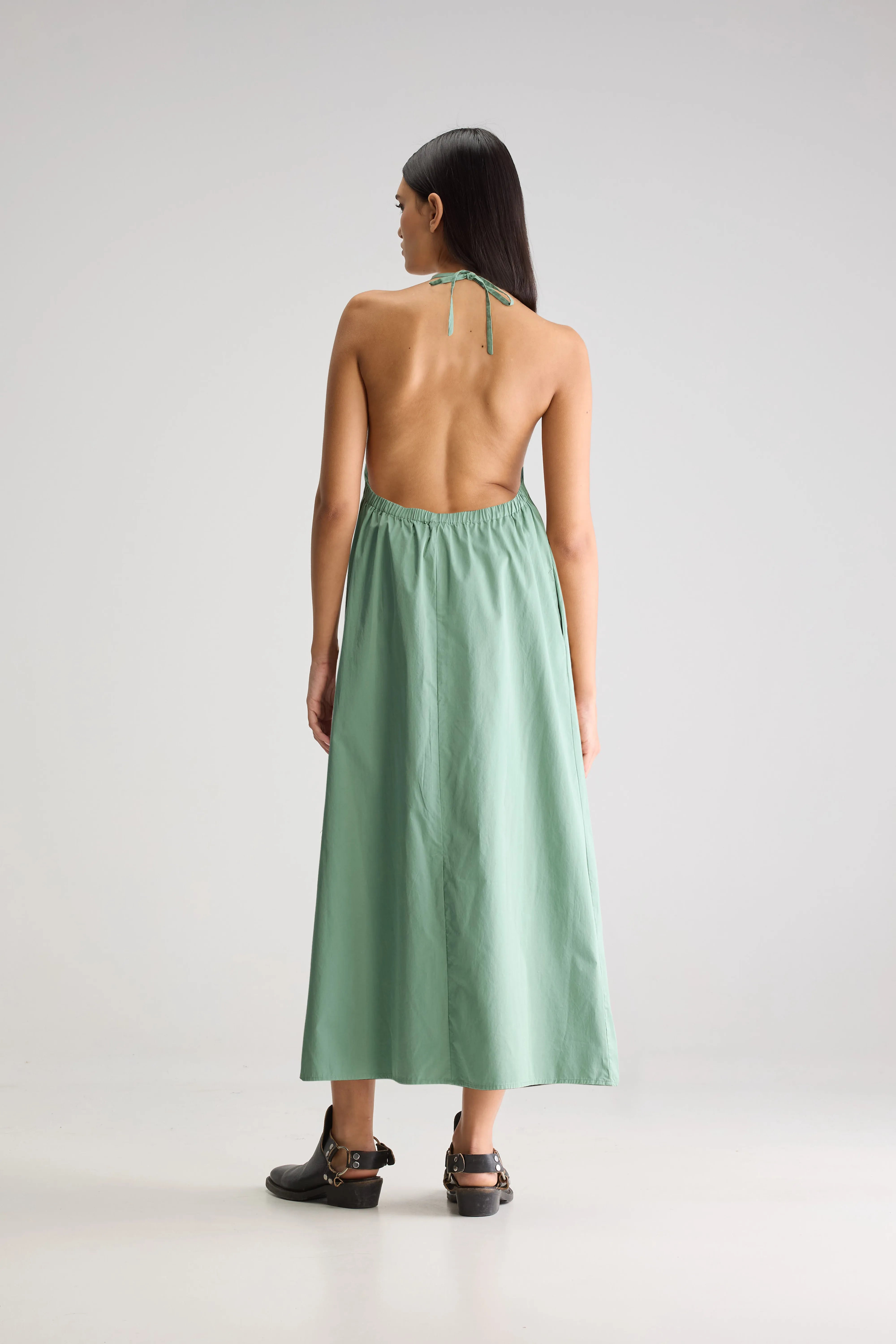 Tilda Long Dress - Sauge For Women | Bellerose