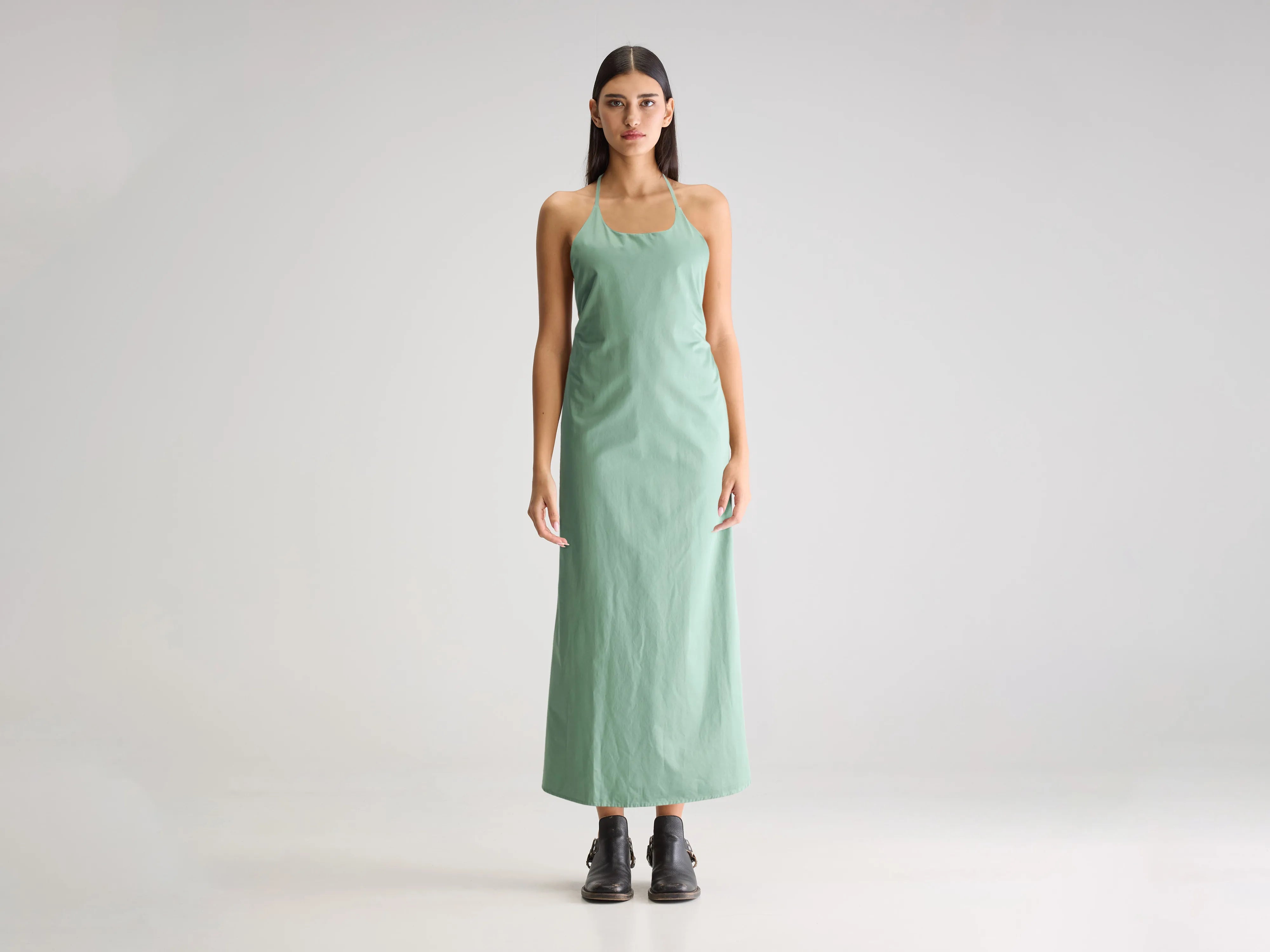 Tilda long dress (251 / W / SAUGE)