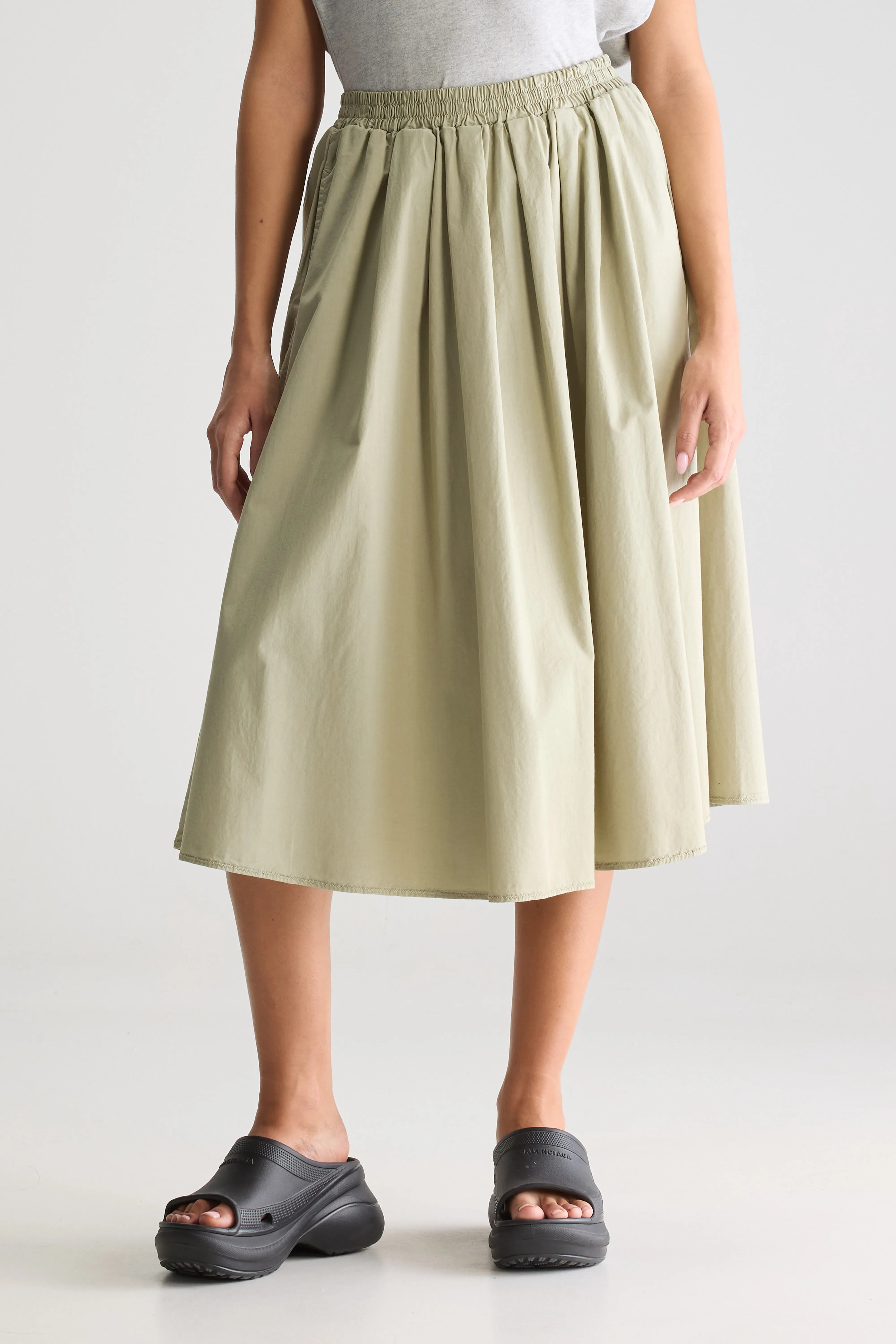 Jupe Midi Évasée Woogie - Cardamom Pour Femme | Bellerose