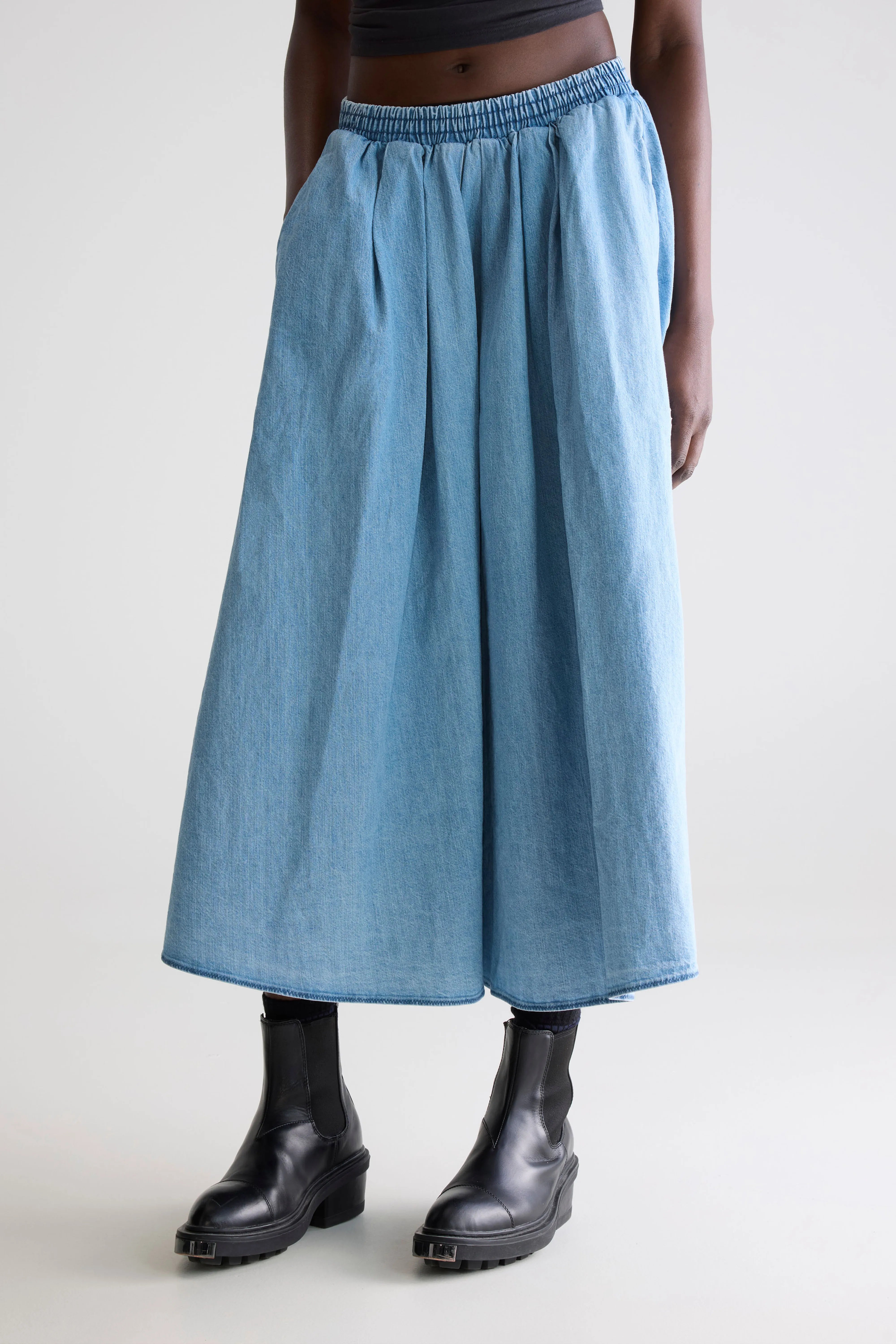 Woogie Midi A-line Skirt - Lt blue bleach Voor Dames | Bellerose