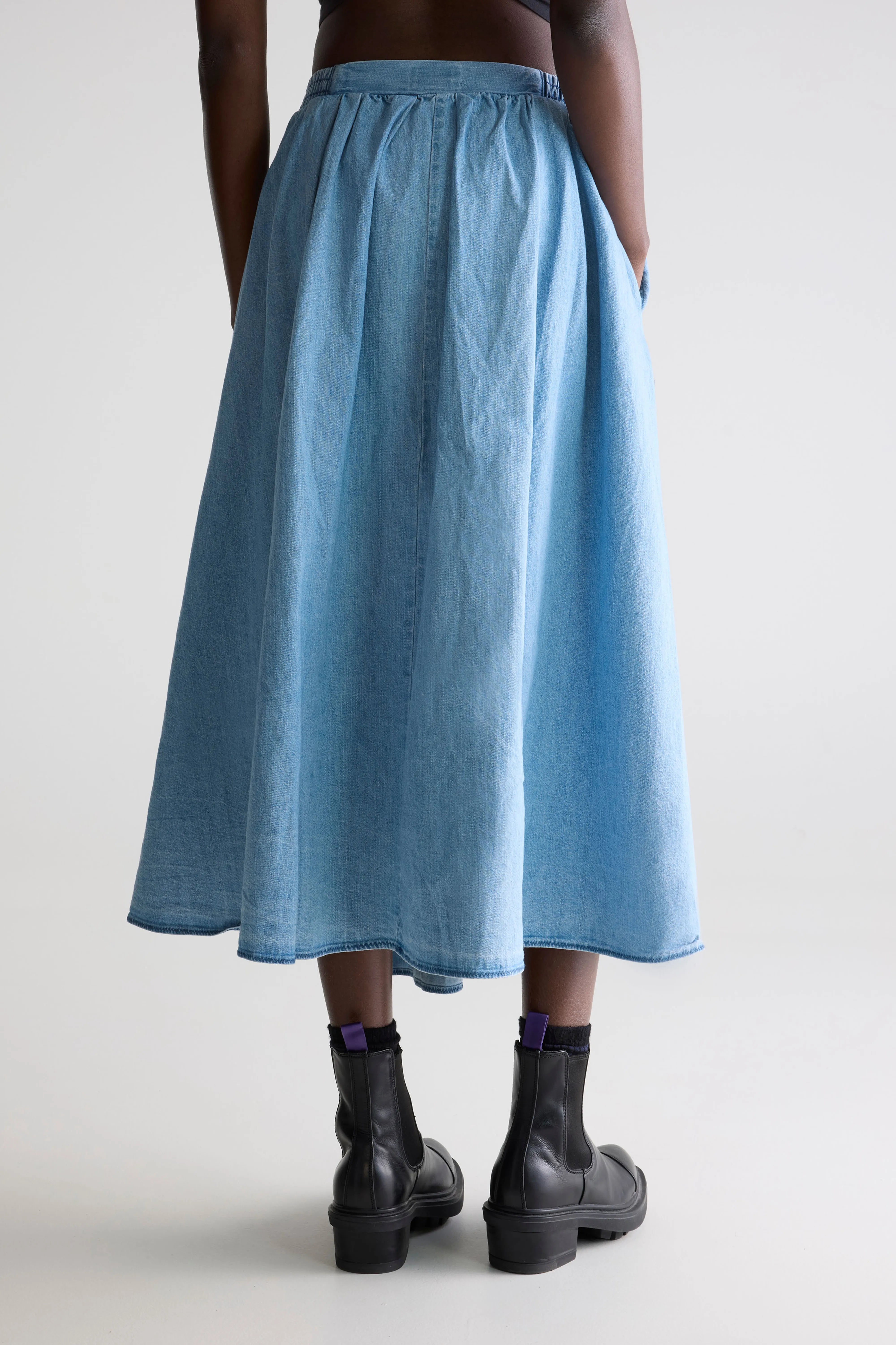 Woogie Midi A-line Skirt - Lt blue bleach Voor Dames | Bellerose