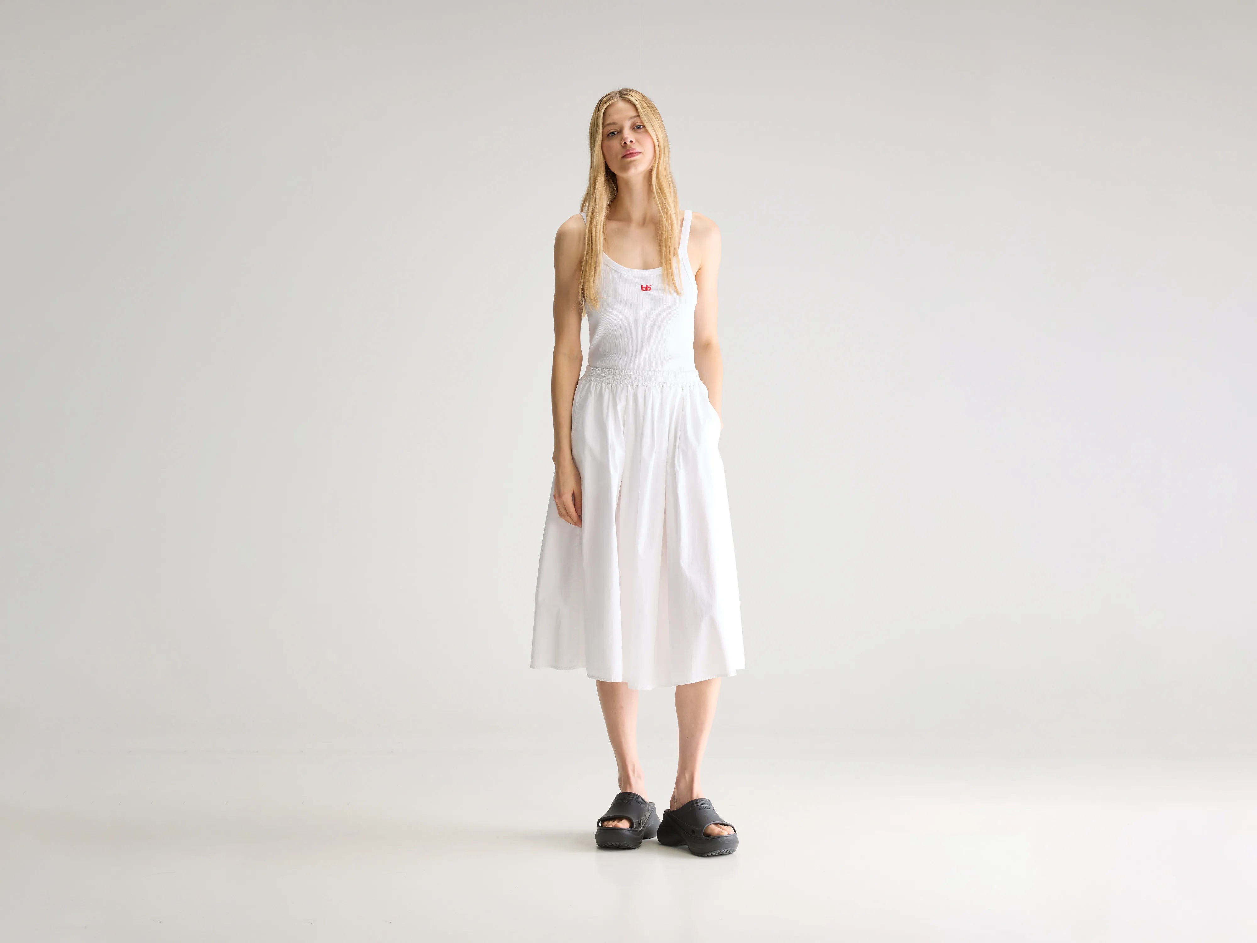 Woogie midi A-lijn rok (251 / W / WHITE)