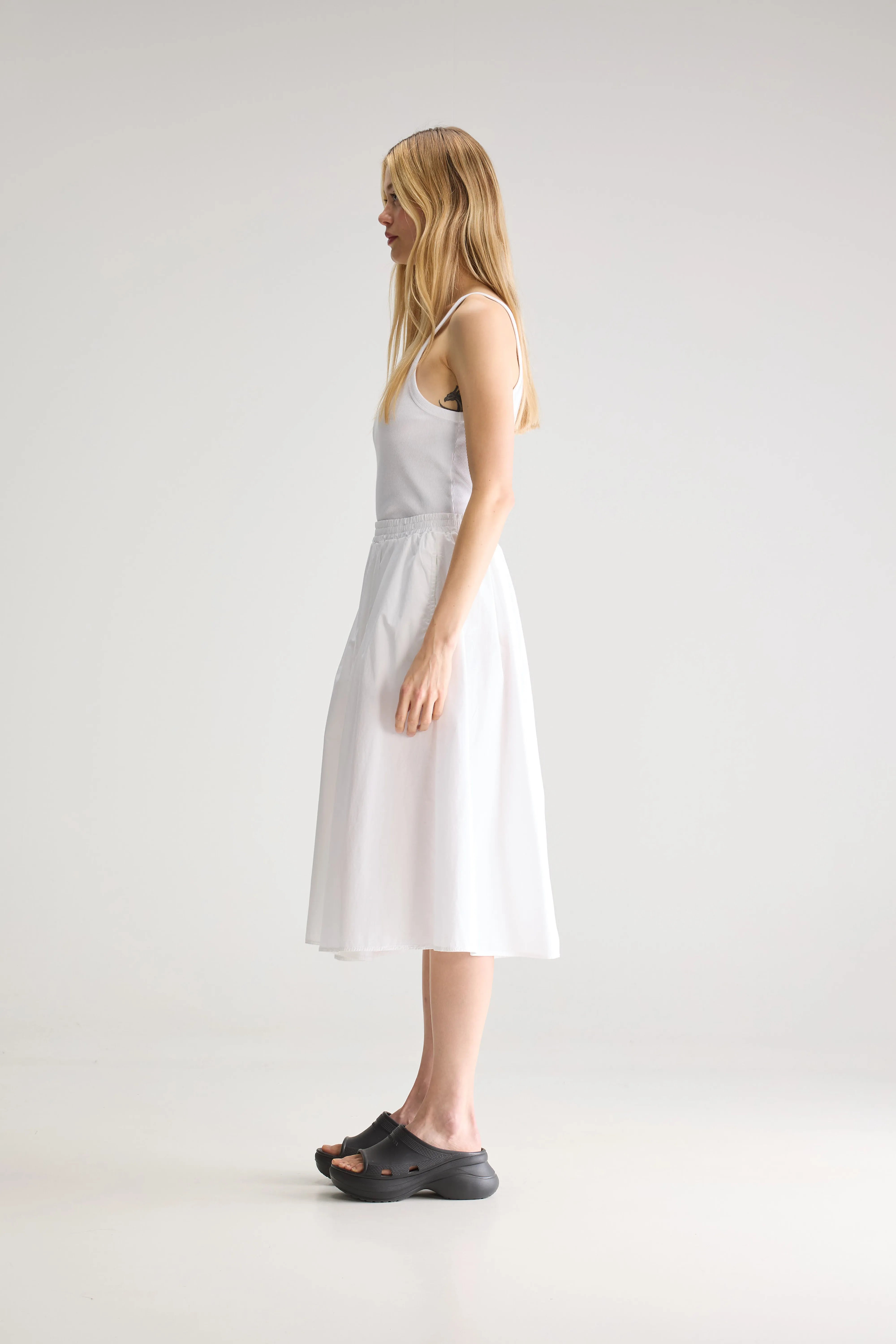 Woogie Midi A-line Skirt - White For Women | Bellerose