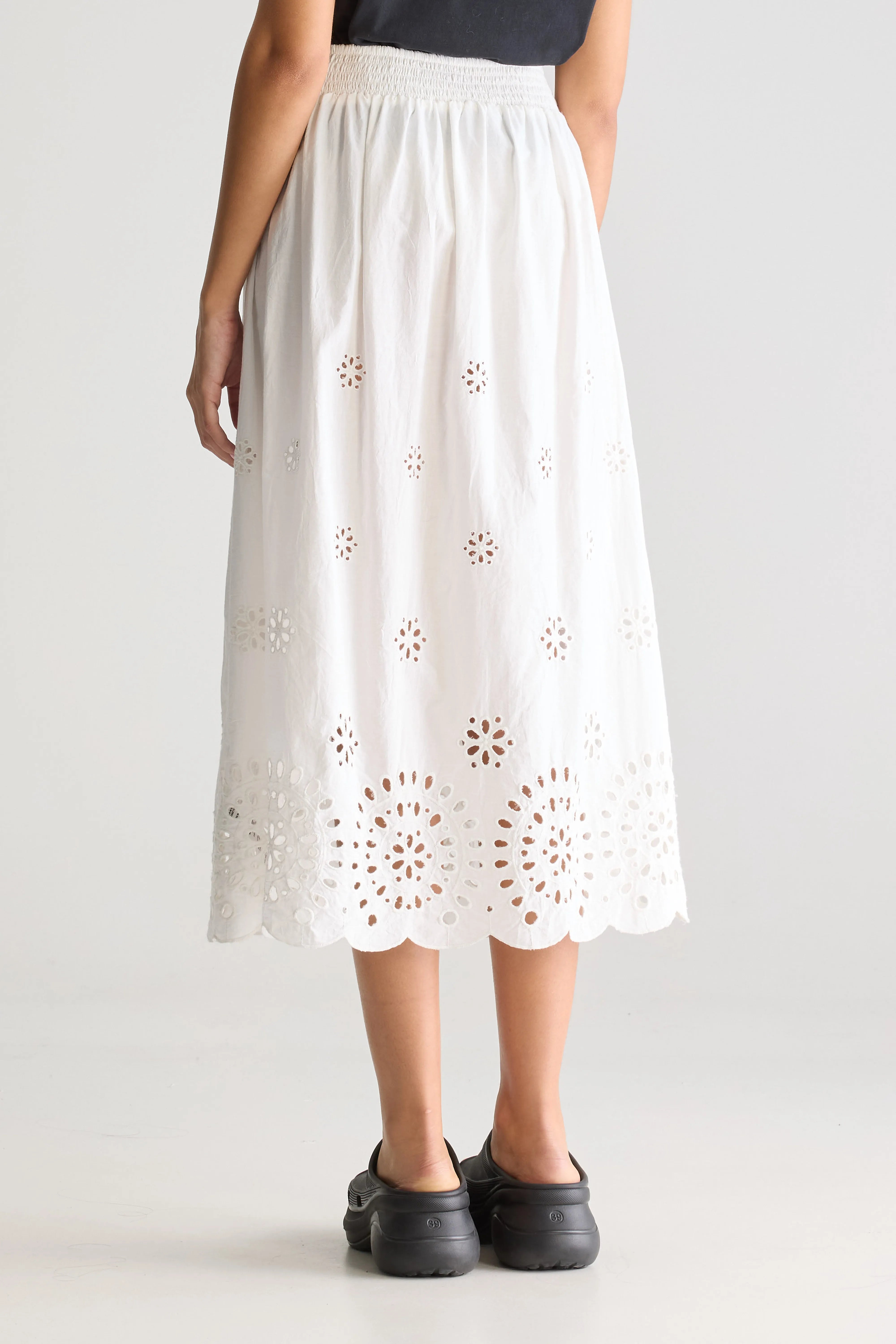 Dorine Midi Skirt - White For Women | Bellerose