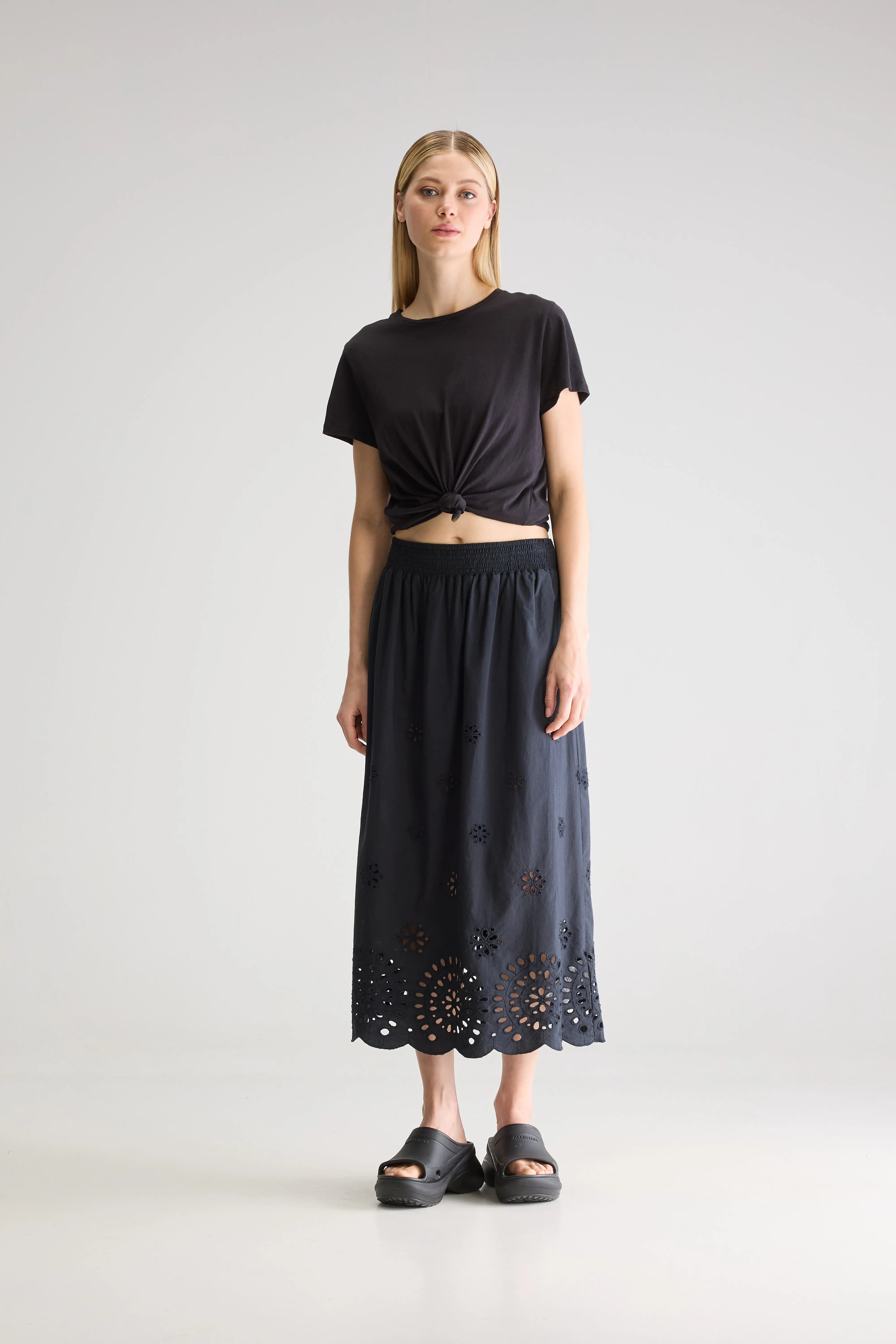 Dorine midi skirt (251 / W / BLACK BEAUTY)