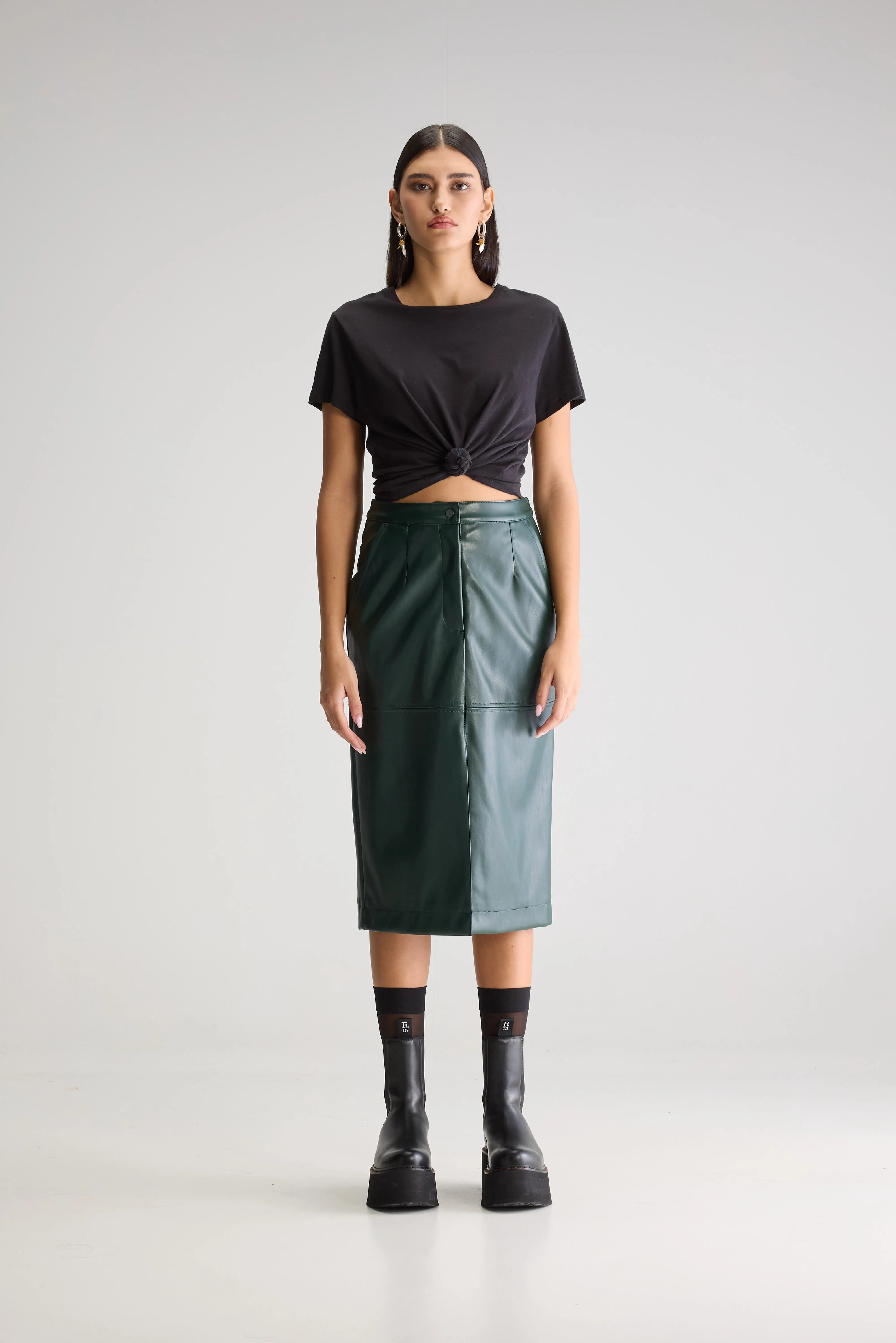 Judie pencil skirt (251 / W / HUNTER)