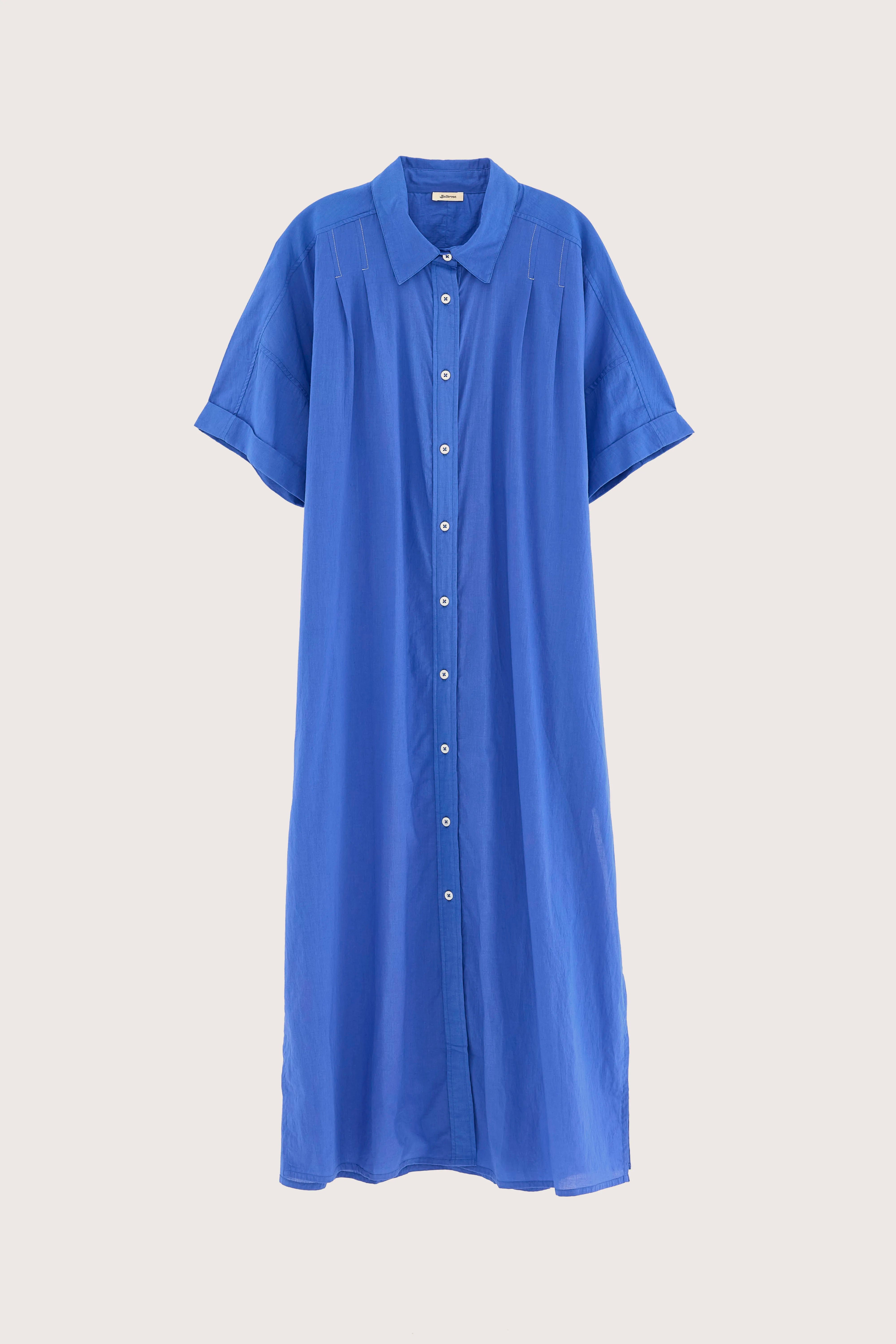 Keren long shirt dress (251 / W / IRIS BLOOM)