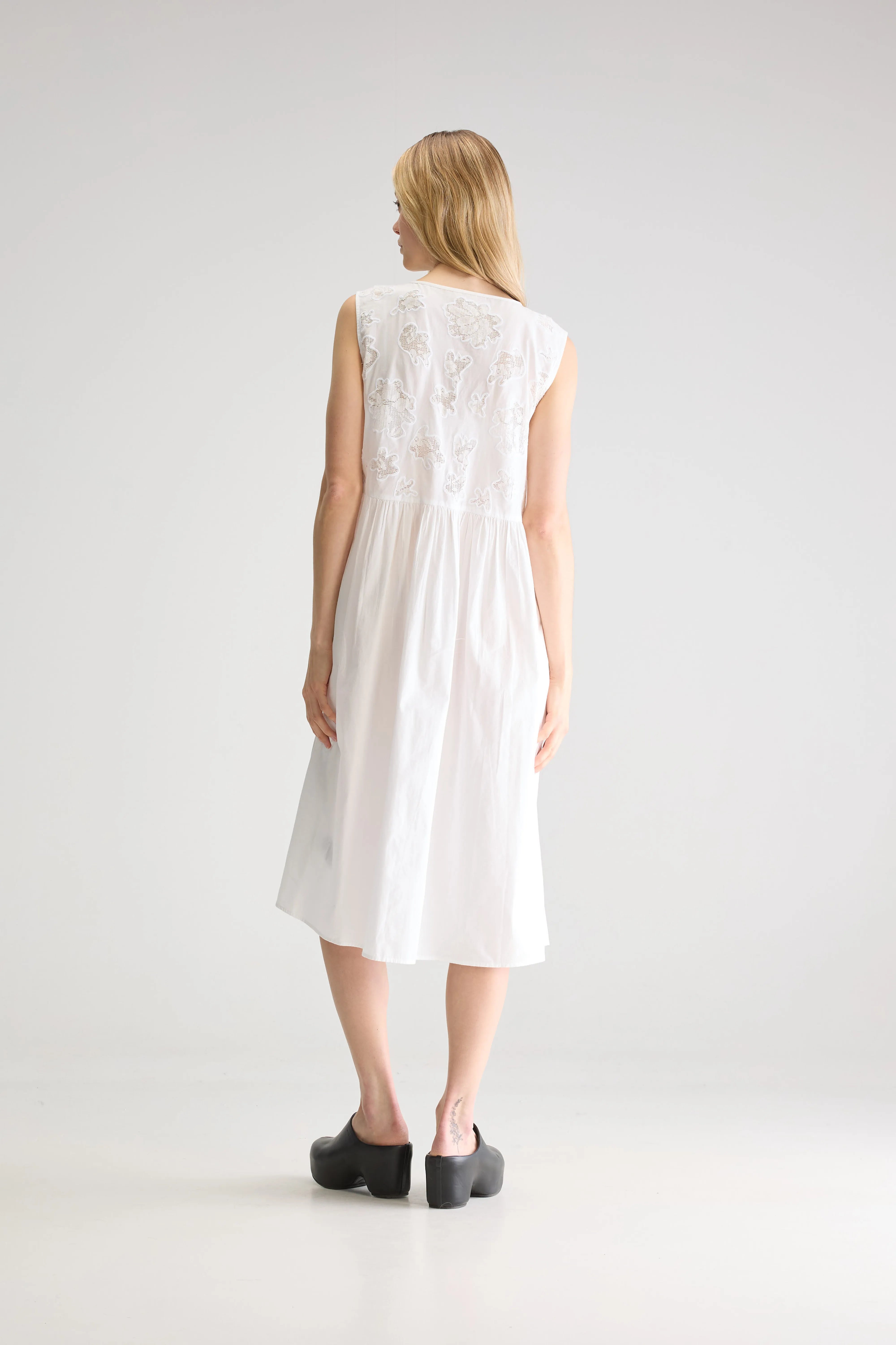 Dora Midi Dress - White For Women | Bellerose