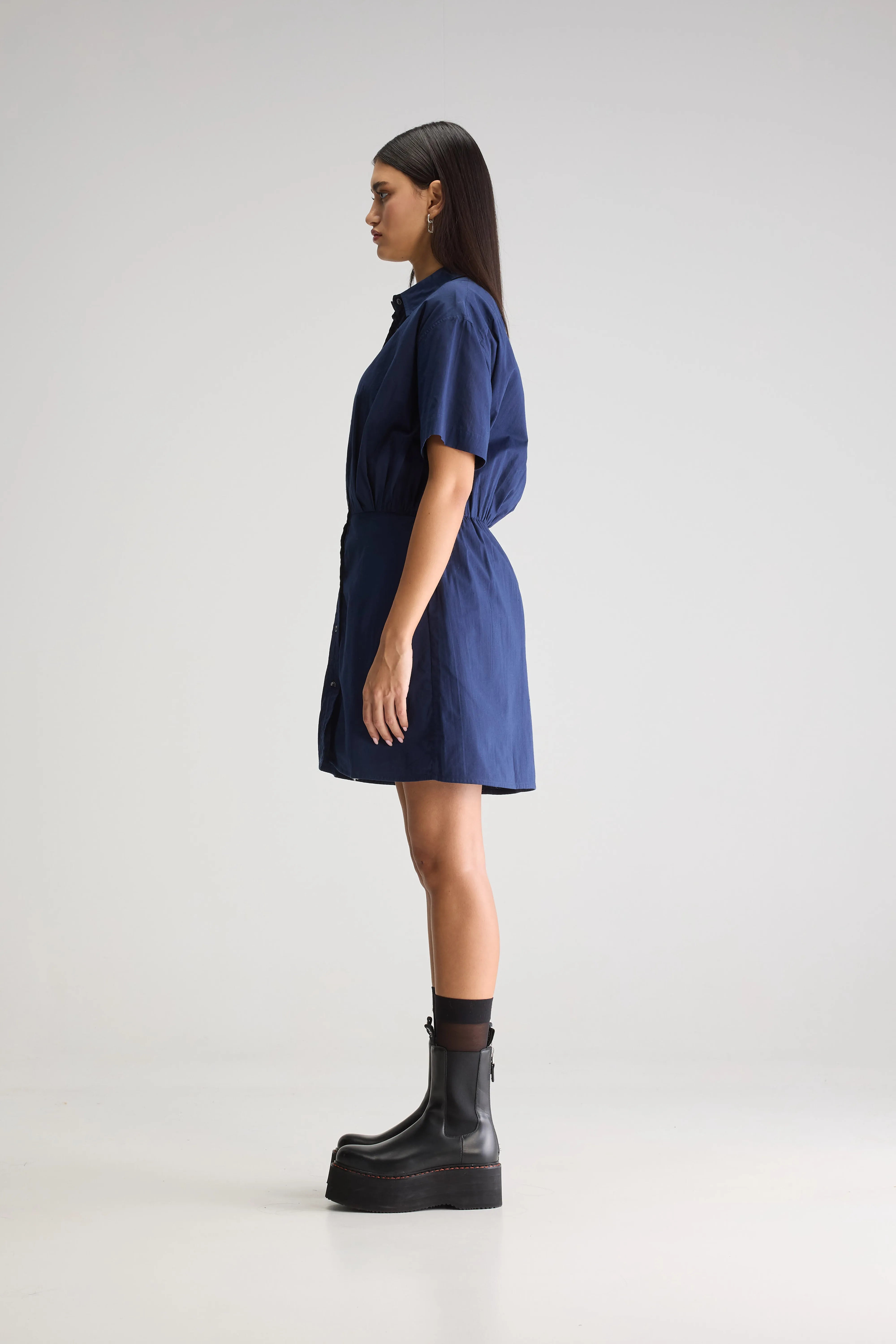 Kuala Shirt Dress - Ink For Women | Bellerose