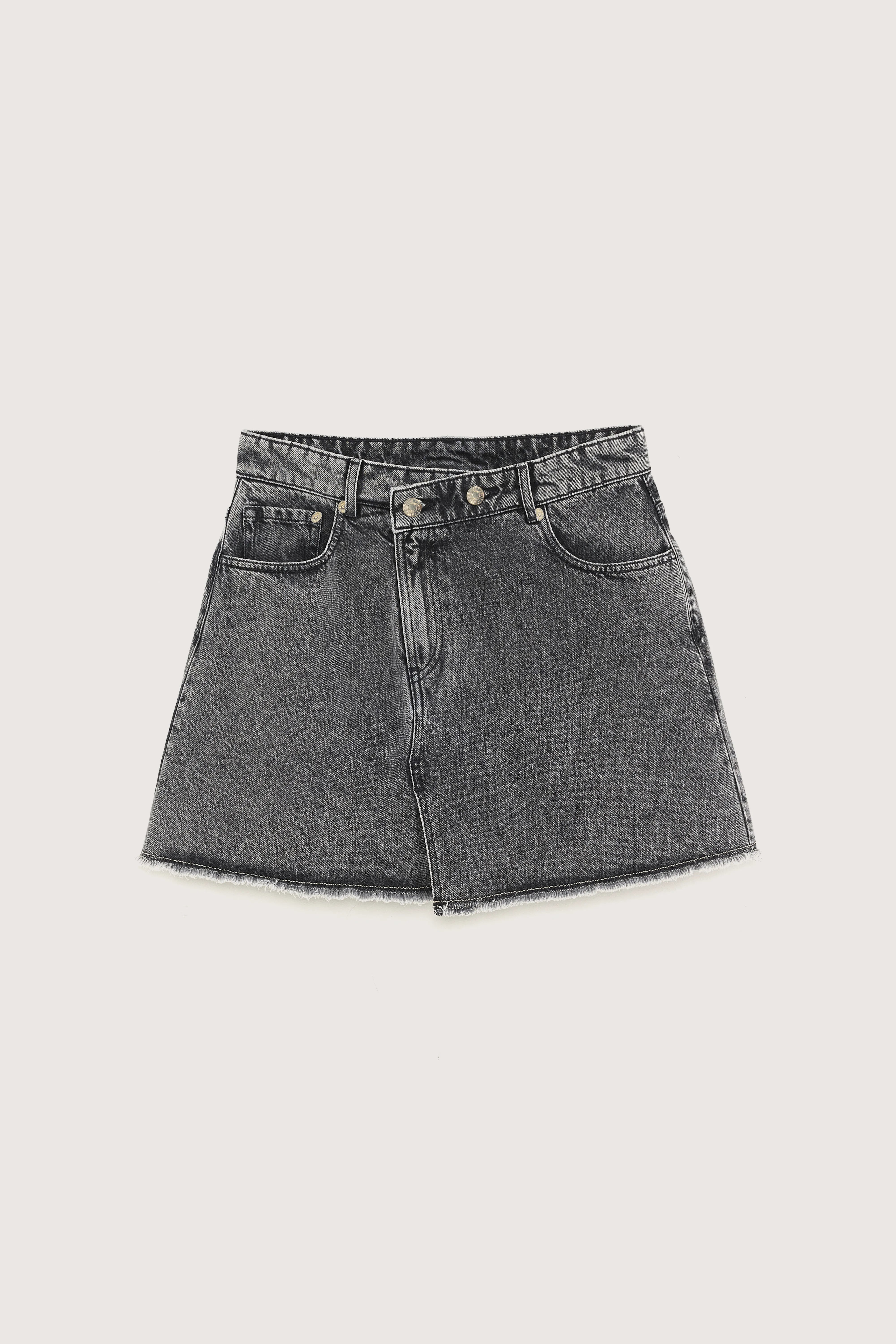 Gwen mini denim skirt (251 / W / USED BLACK)