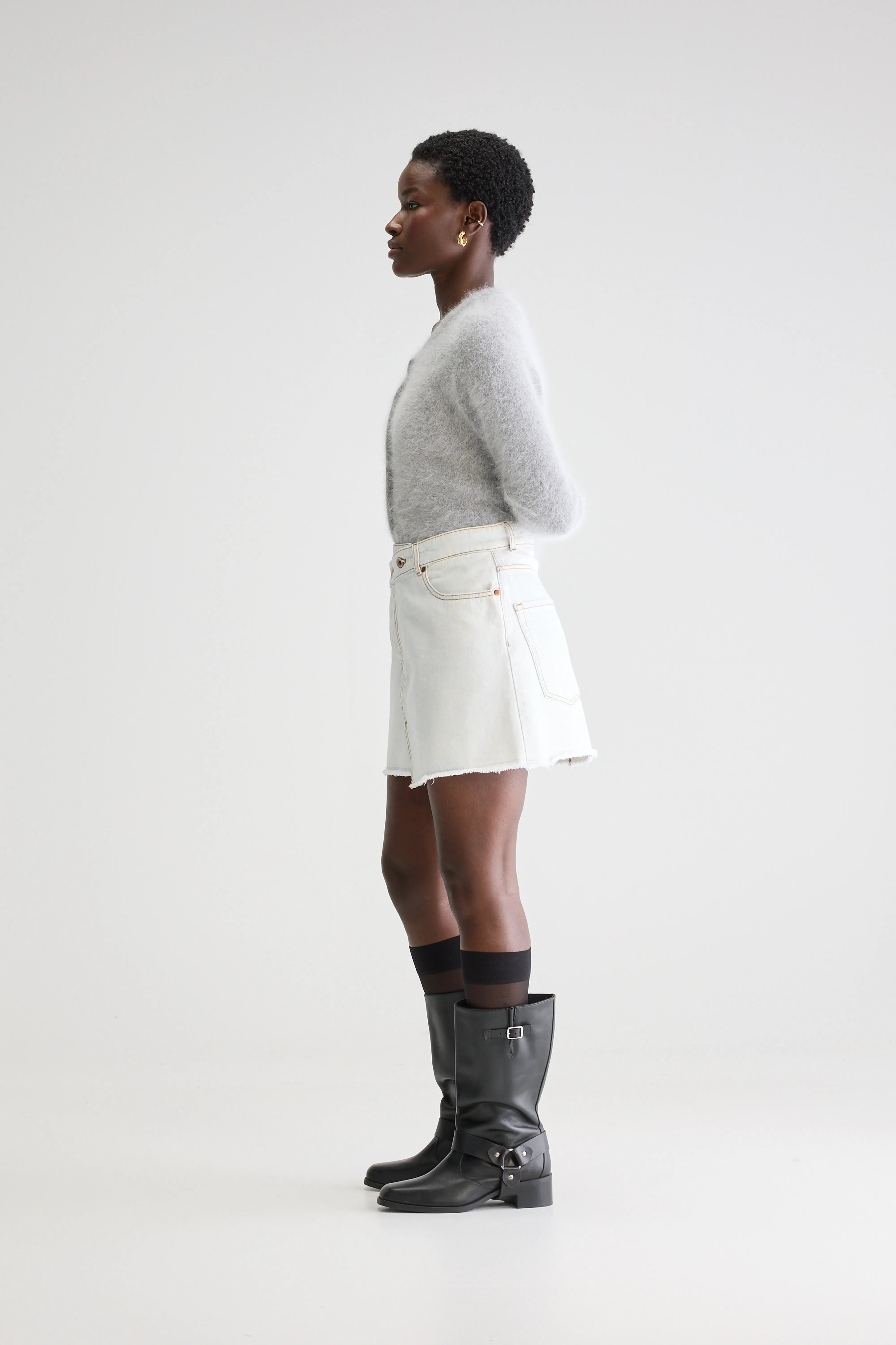 Mini-jupe En Denim Gwen - Ice bleach Pour Femme | Bellerose