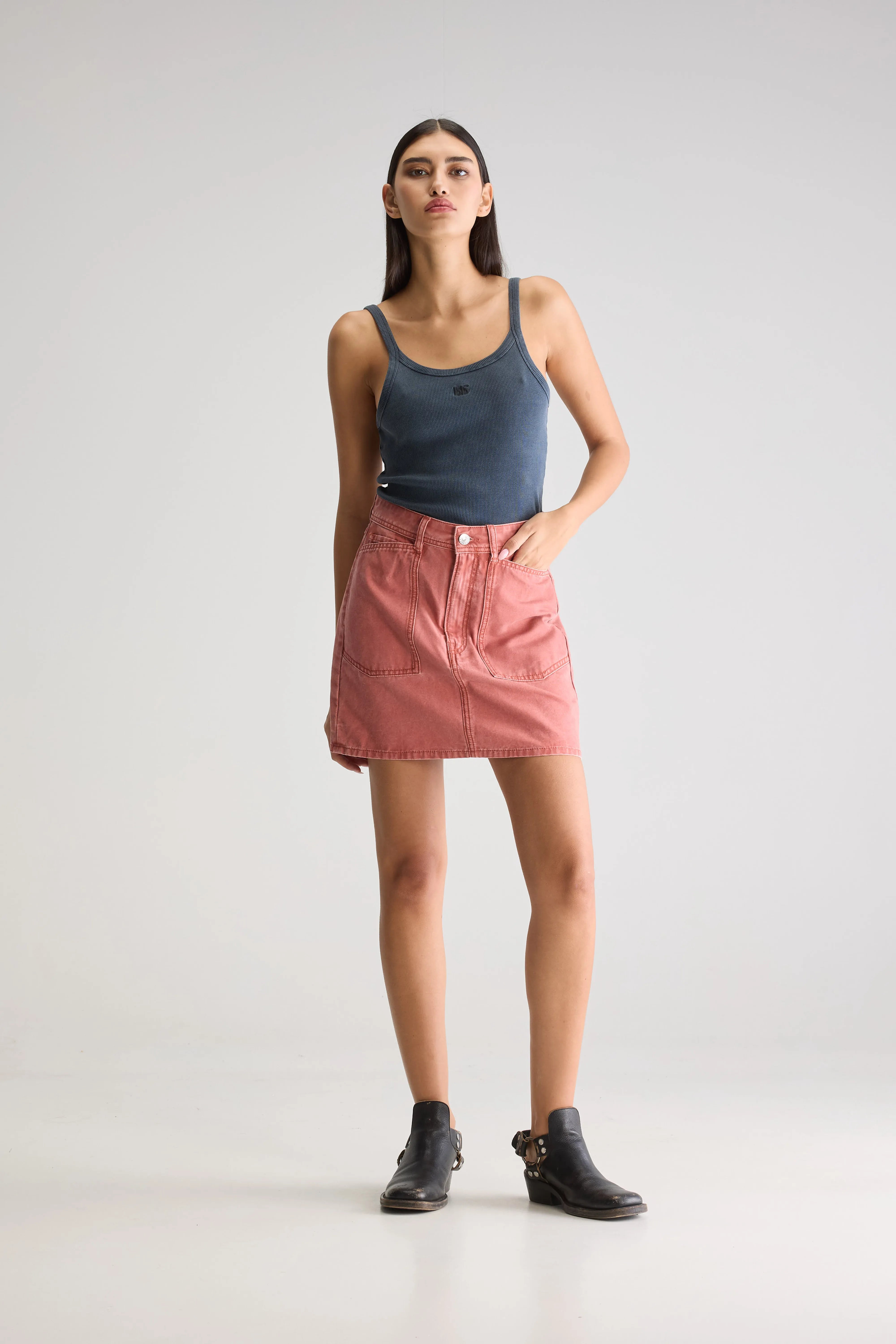 Pheba Mini Skirt - Canyon rose For Women | Bellerose